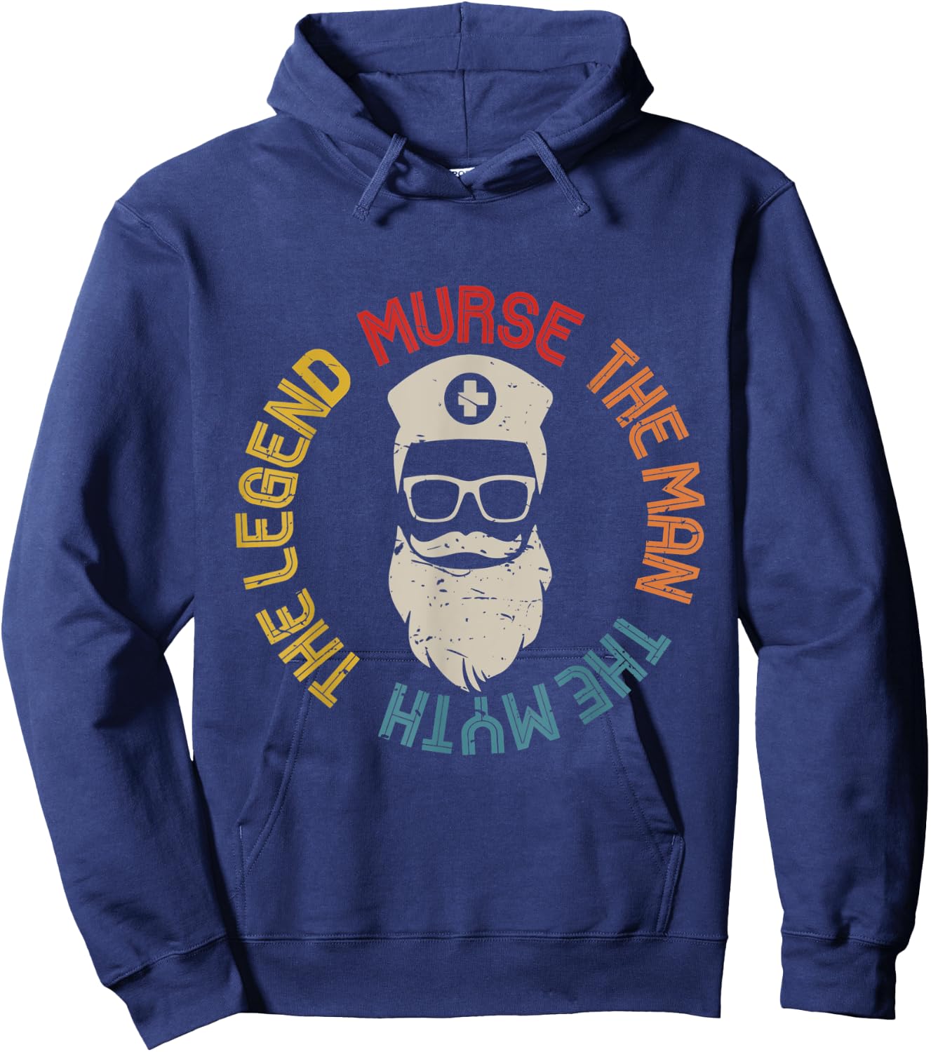 Male Nurse shirt funny Murse RN LPN CNA Hoodie - Hoodie | Navy