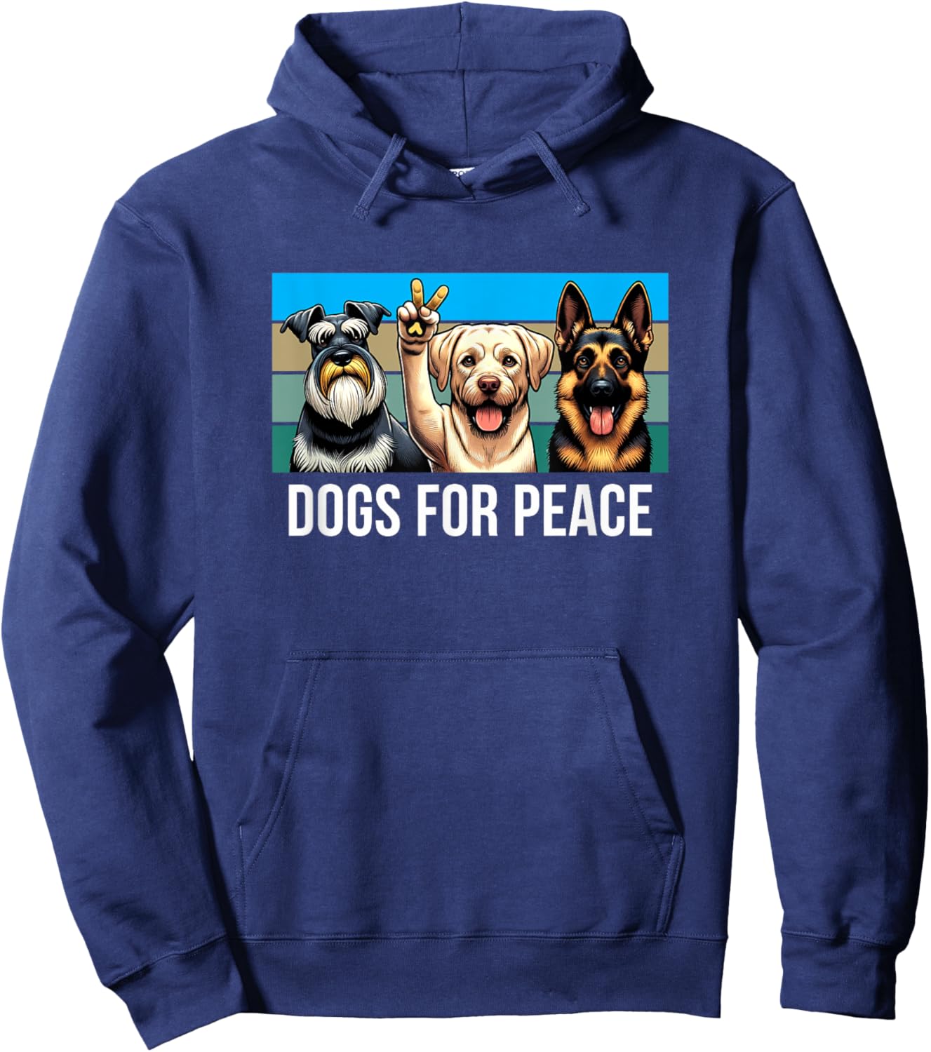 Dogs For Peace Hoodie - Hoodie | Navy