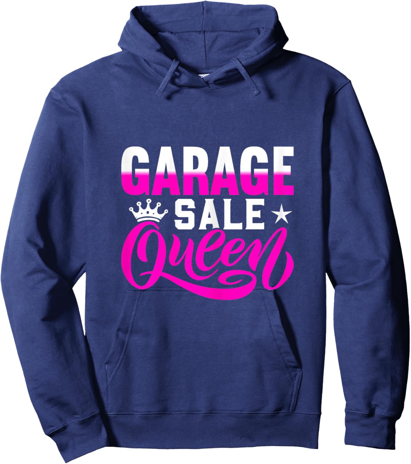 Garage Sale Queen Reseller Thrifting Yard Sales Hoodie - Hoodie | Navy