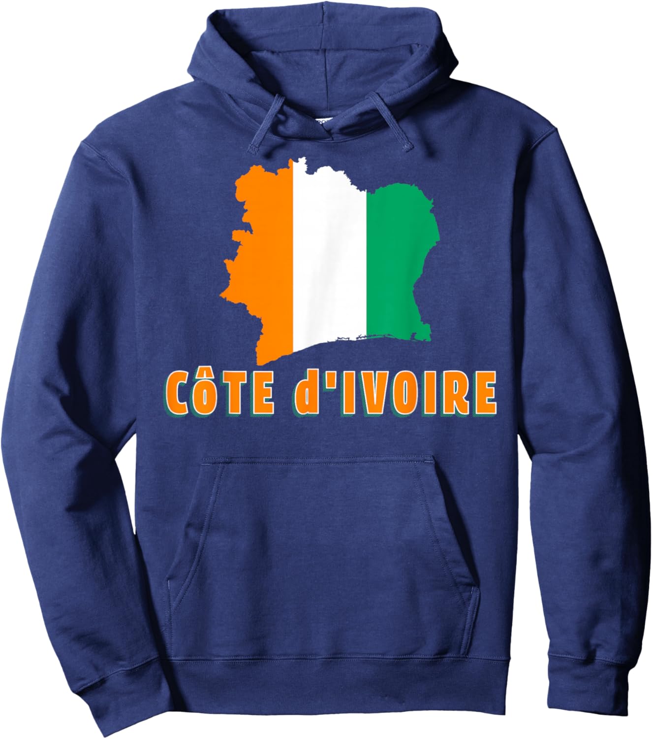 Ivory Coast Flag , Women, Kids Hoodie - Hoodie | Navy