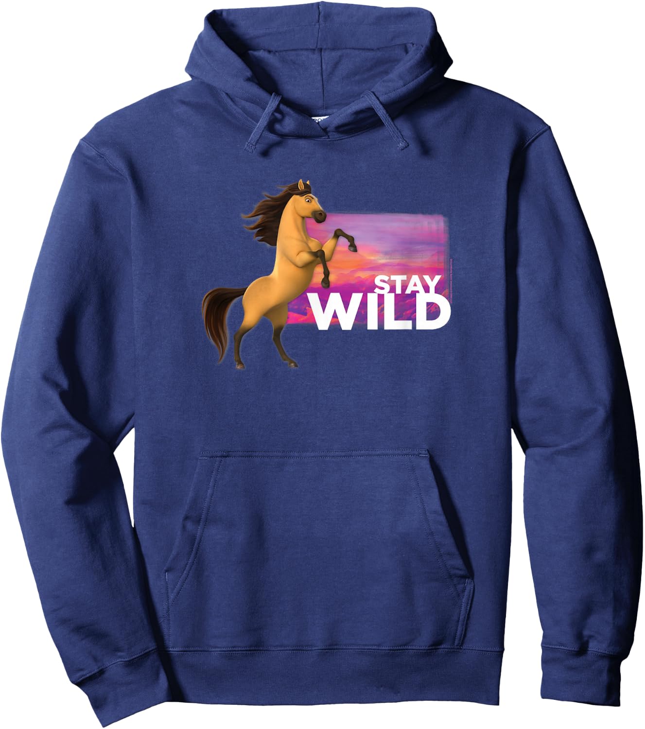 Spirit Untamed Stay Wild Hoodie - Hoodie | Navy