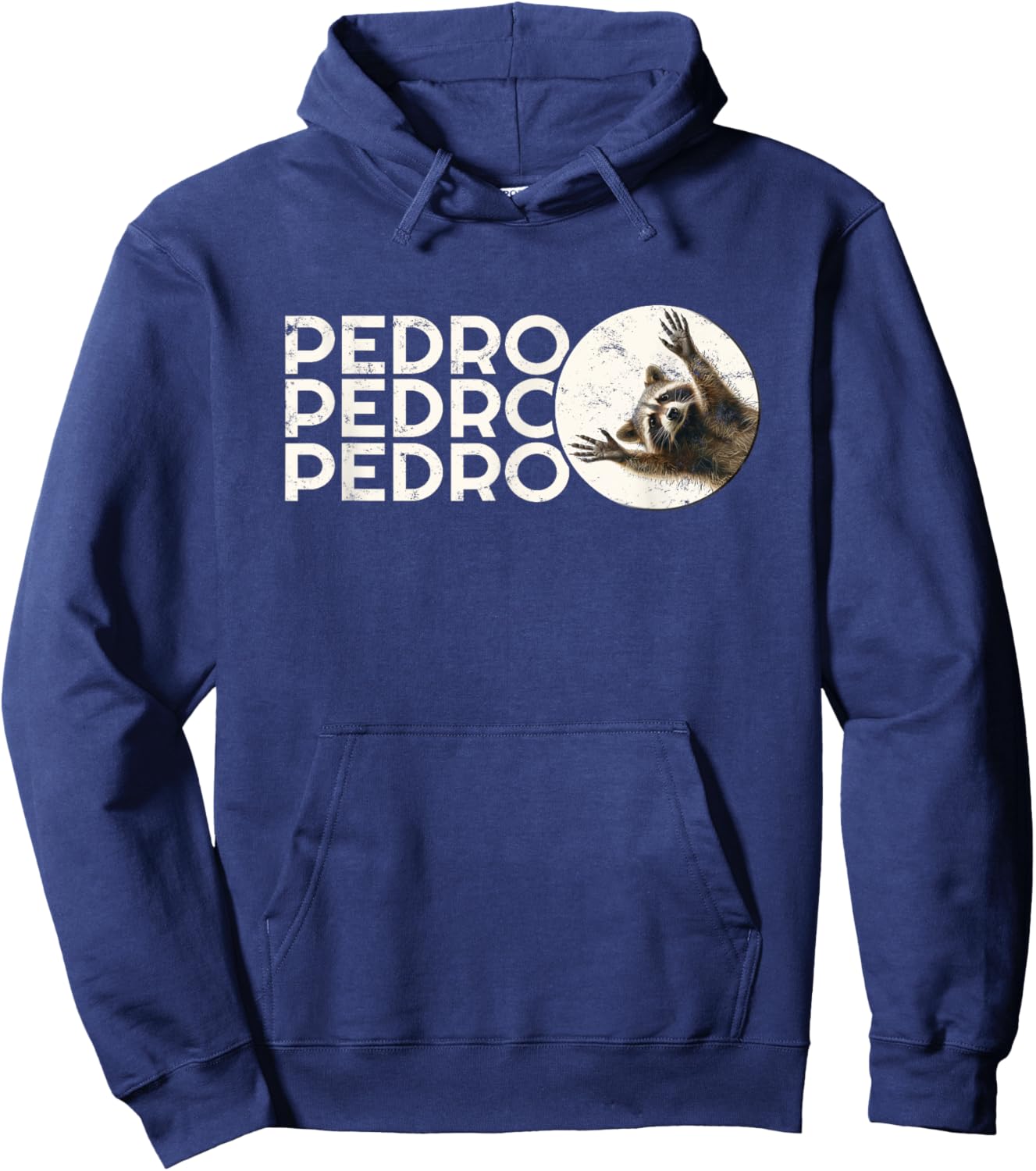 Lustiges Waschbär Meme - Pedro Waschbär Hoodie - Hoodie | Navy