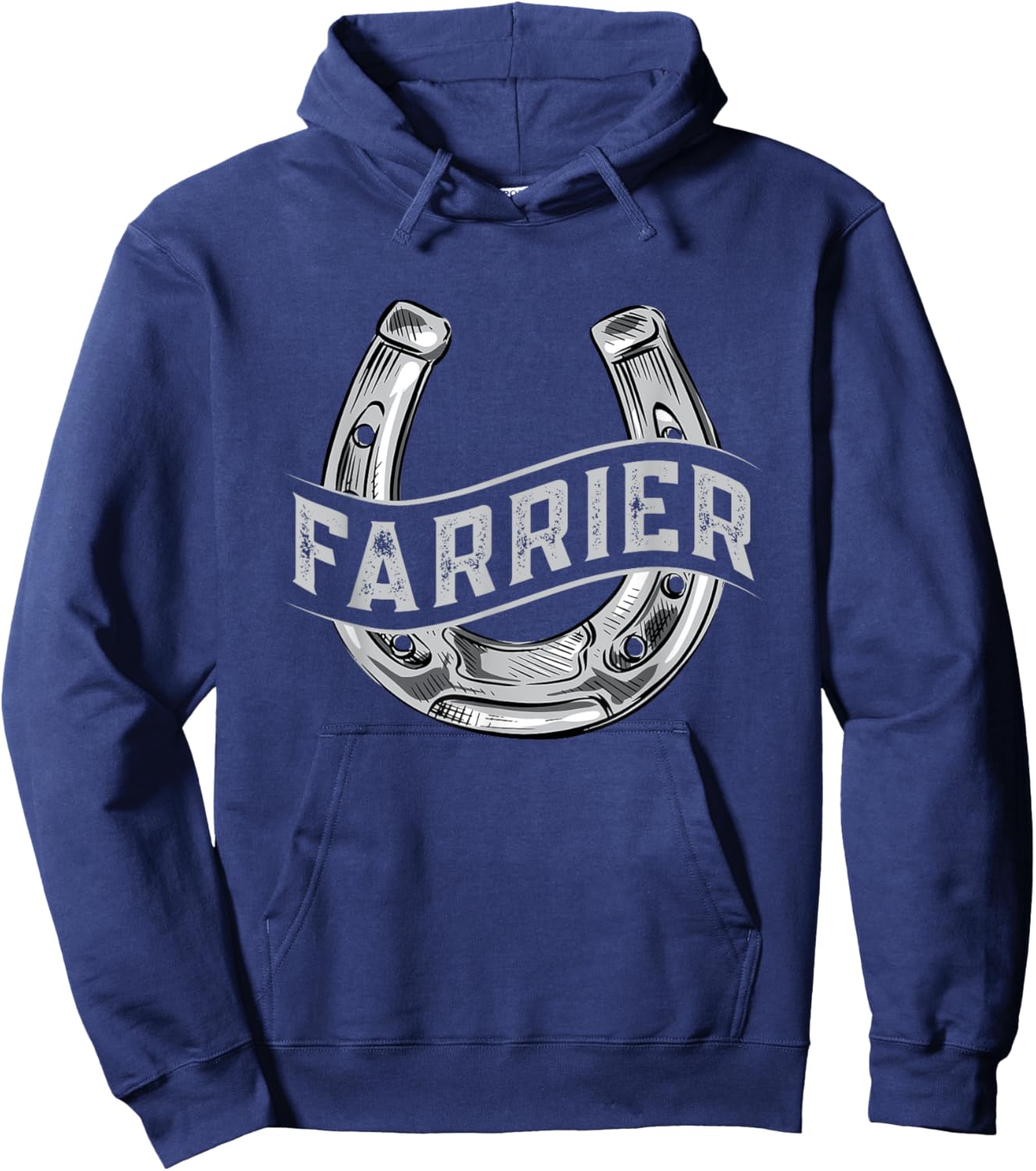 Farrier Horseshoe Equine Shoeing Hoodie - Hoodie | Navy