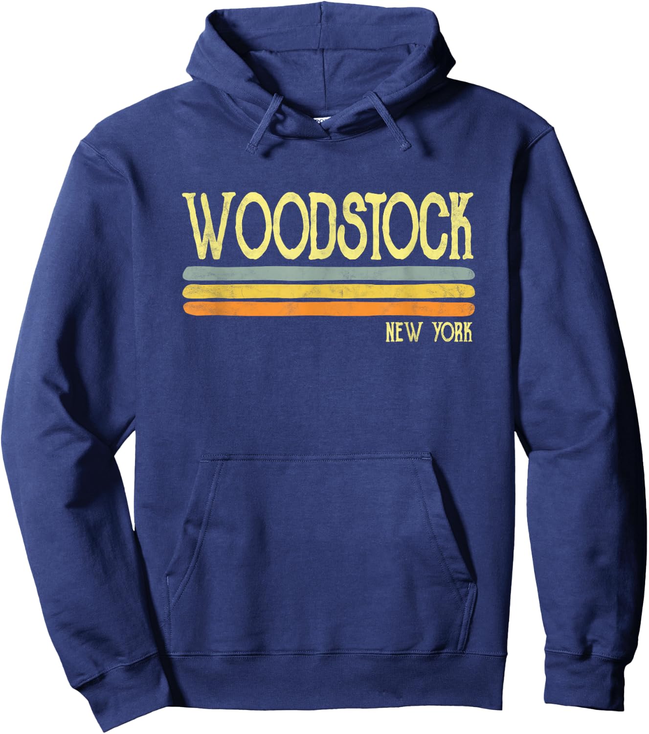 Vintage Woodstock New York NY Souvenir Gift Hoodie - Hoodie | Navy