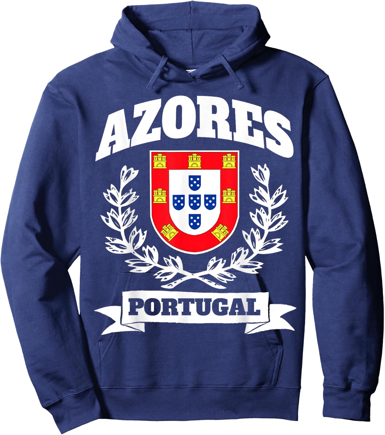 Azores Island Portugal Theme Portuguese Pride Hoodie - Hoodie | Navy