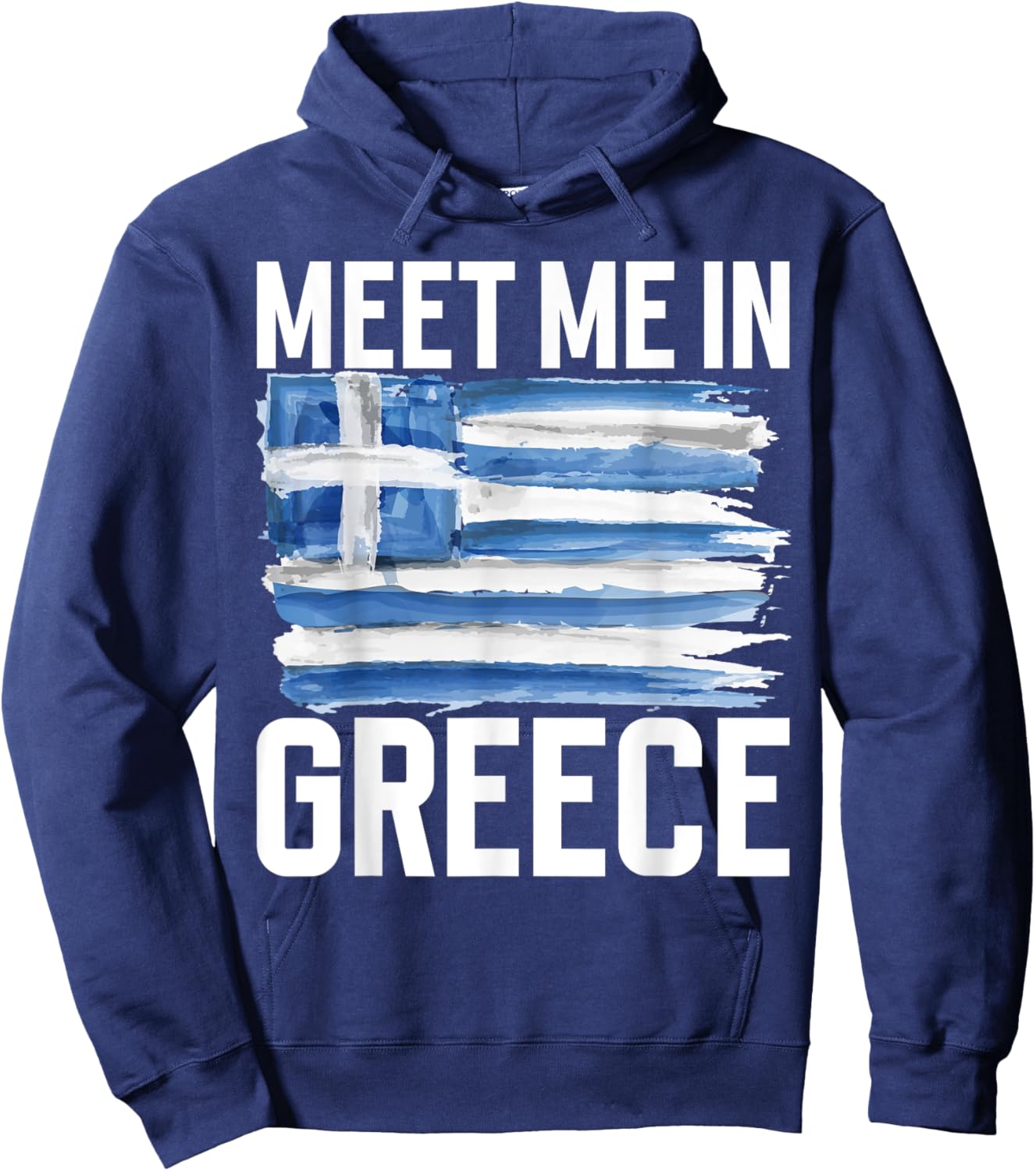 Meet me in Greece Greek Hoodie - Hoodie | Navy