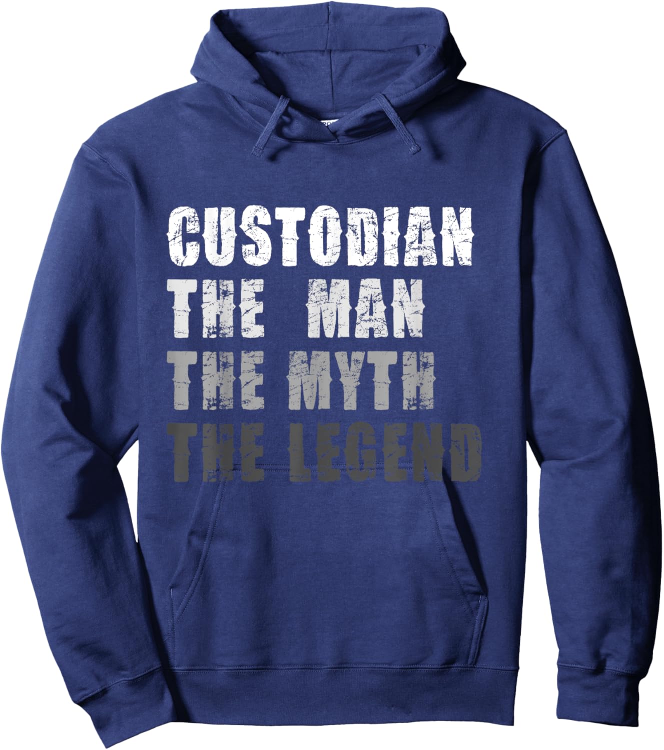 Custodian Man Myth Legend Hoodie - Hoodie | Navy