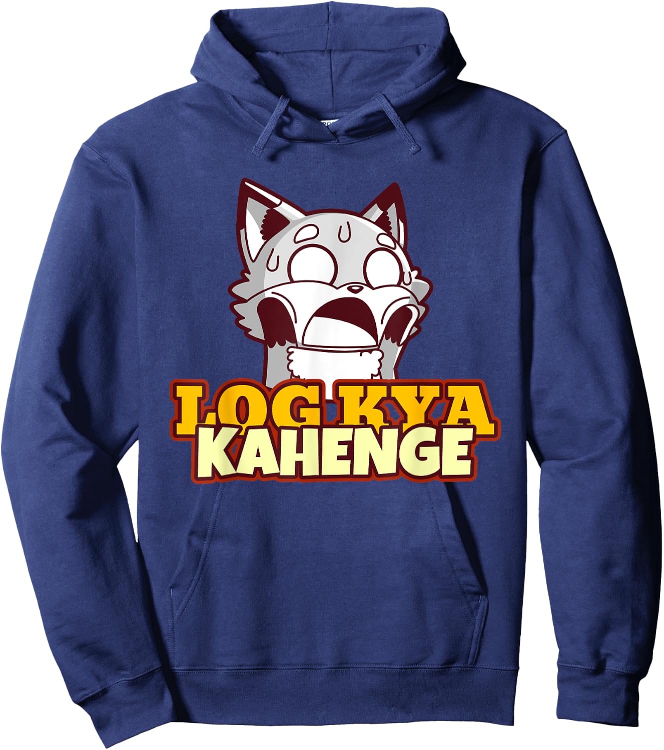 Funny Desi Log Kya Kahenge Sarcastic Bollywood Hoodie - Hoodie | Navy