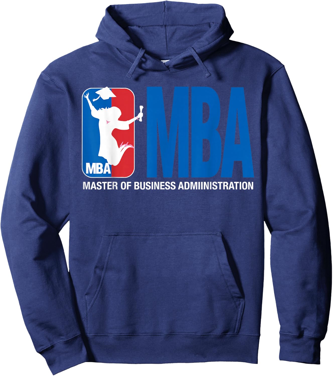 MBA Graduation Gift Basketball Pun Female Grad Hoodie - Hoodie | Navy
