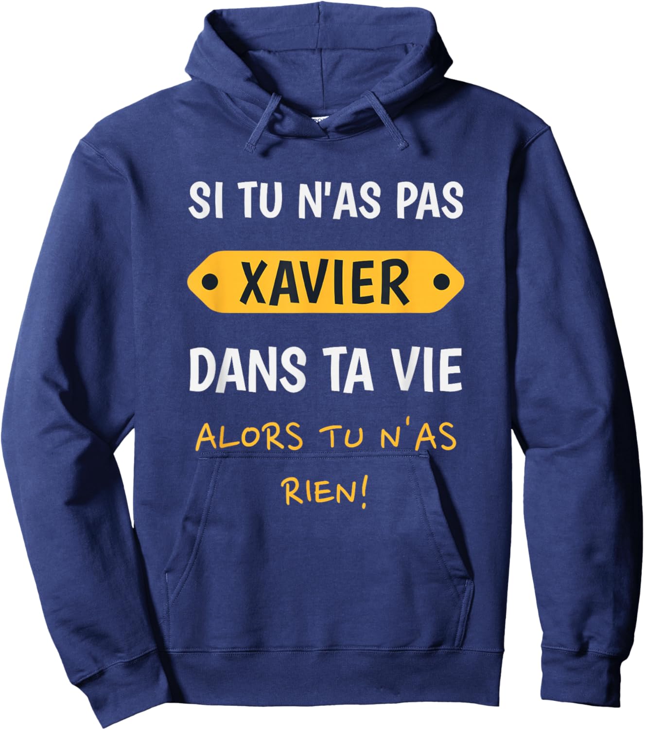 Xavier Funny Gift Personalized Name Xavier Hoodie - Hoodie | Navy
