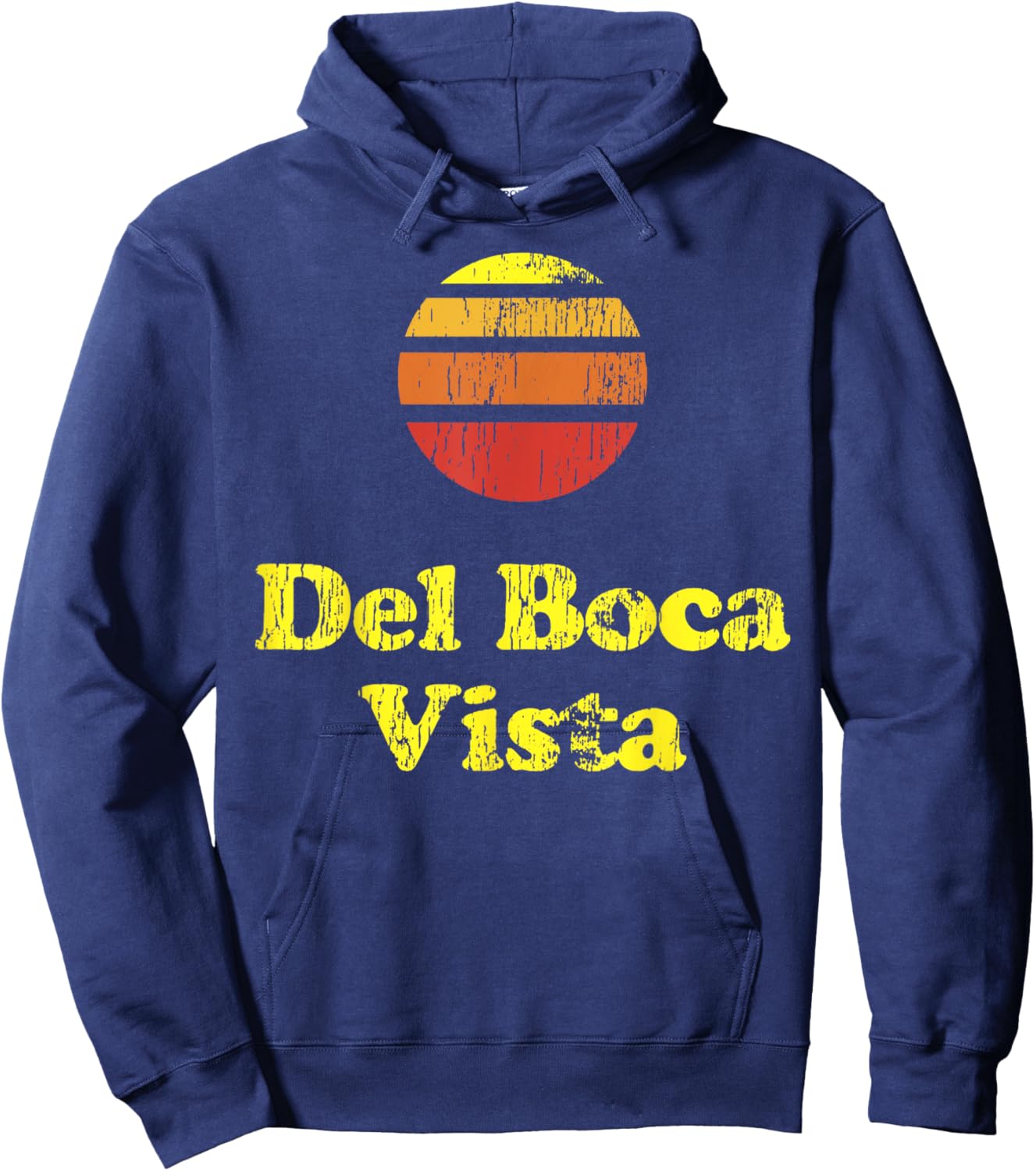 Vintage Del Boca Vista Del Boca Vista Sunset Hoodie - Hoodie | Navy