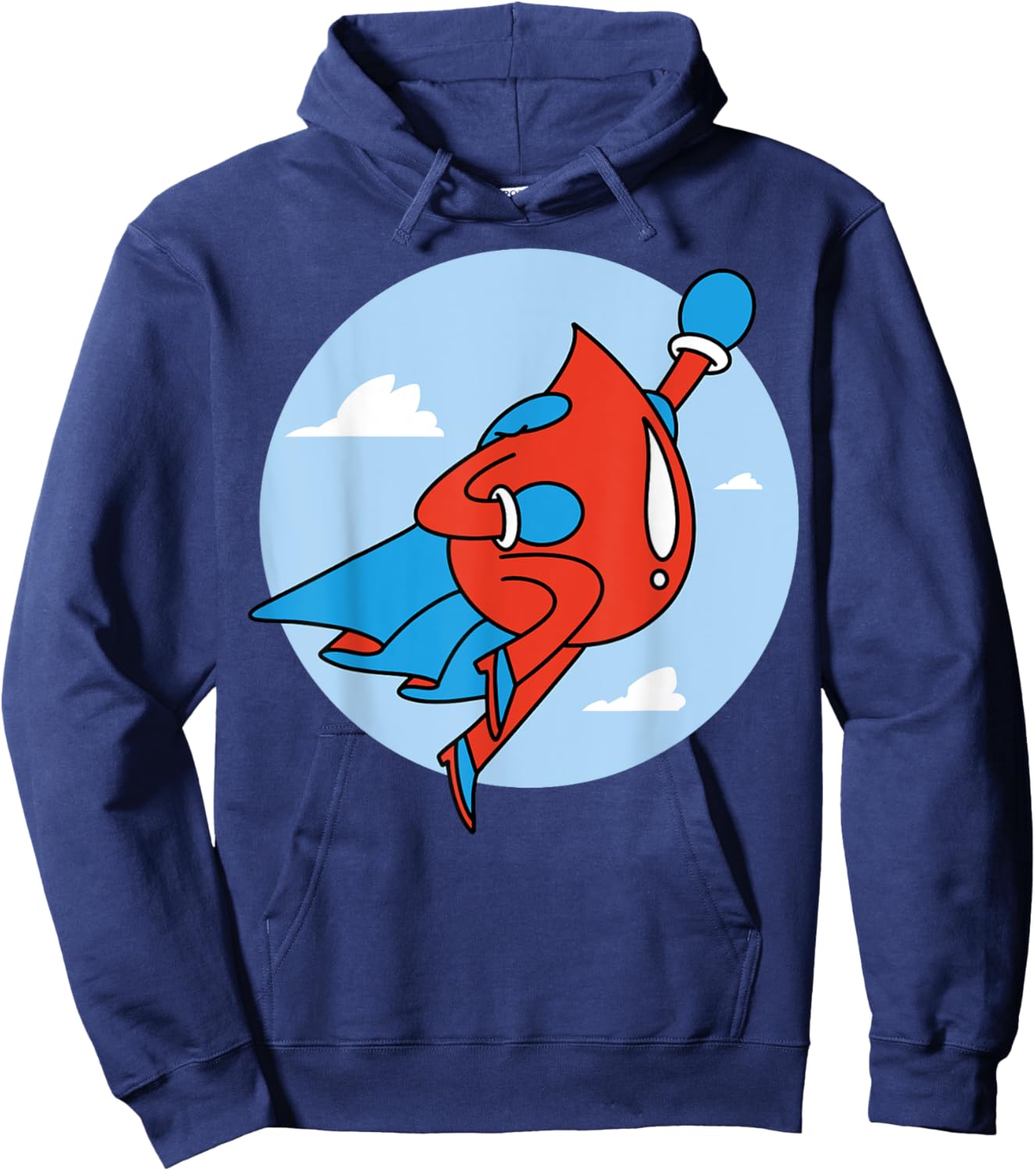 Superhero Blood Drop Hoodie - Hoodie | Navy