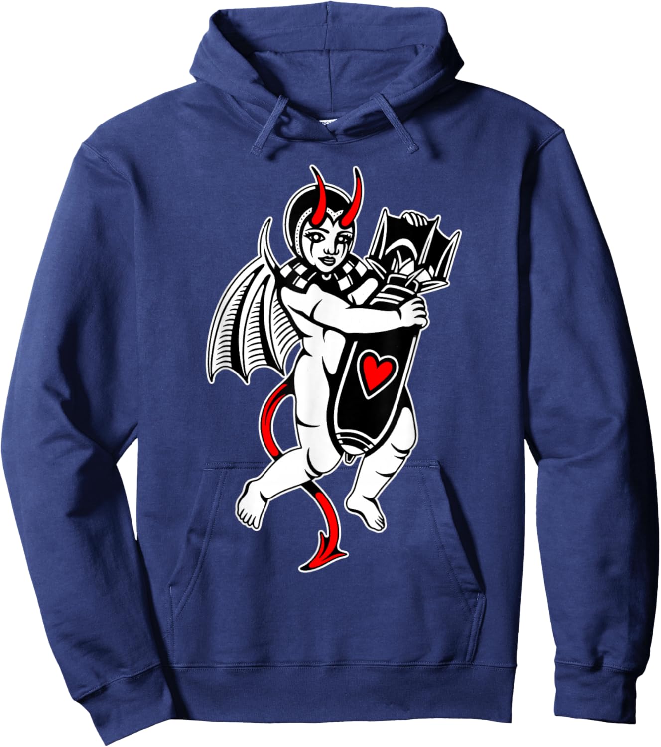 Cupid Devil Demon Love Bomb Vampire Lover Hoodie - Hoodie | Navy