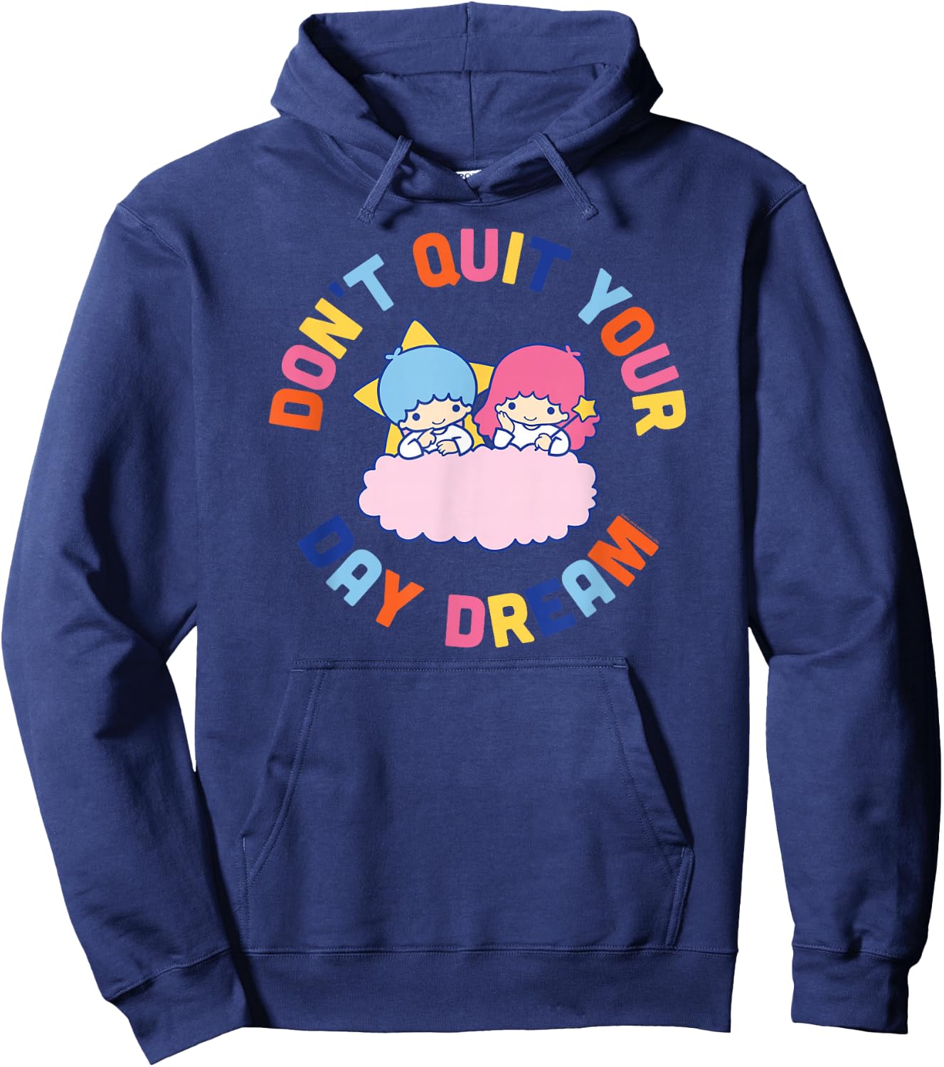 Little Twin Stars Don't Quit Your Day Dream Hoodie - Hoodie | Navy