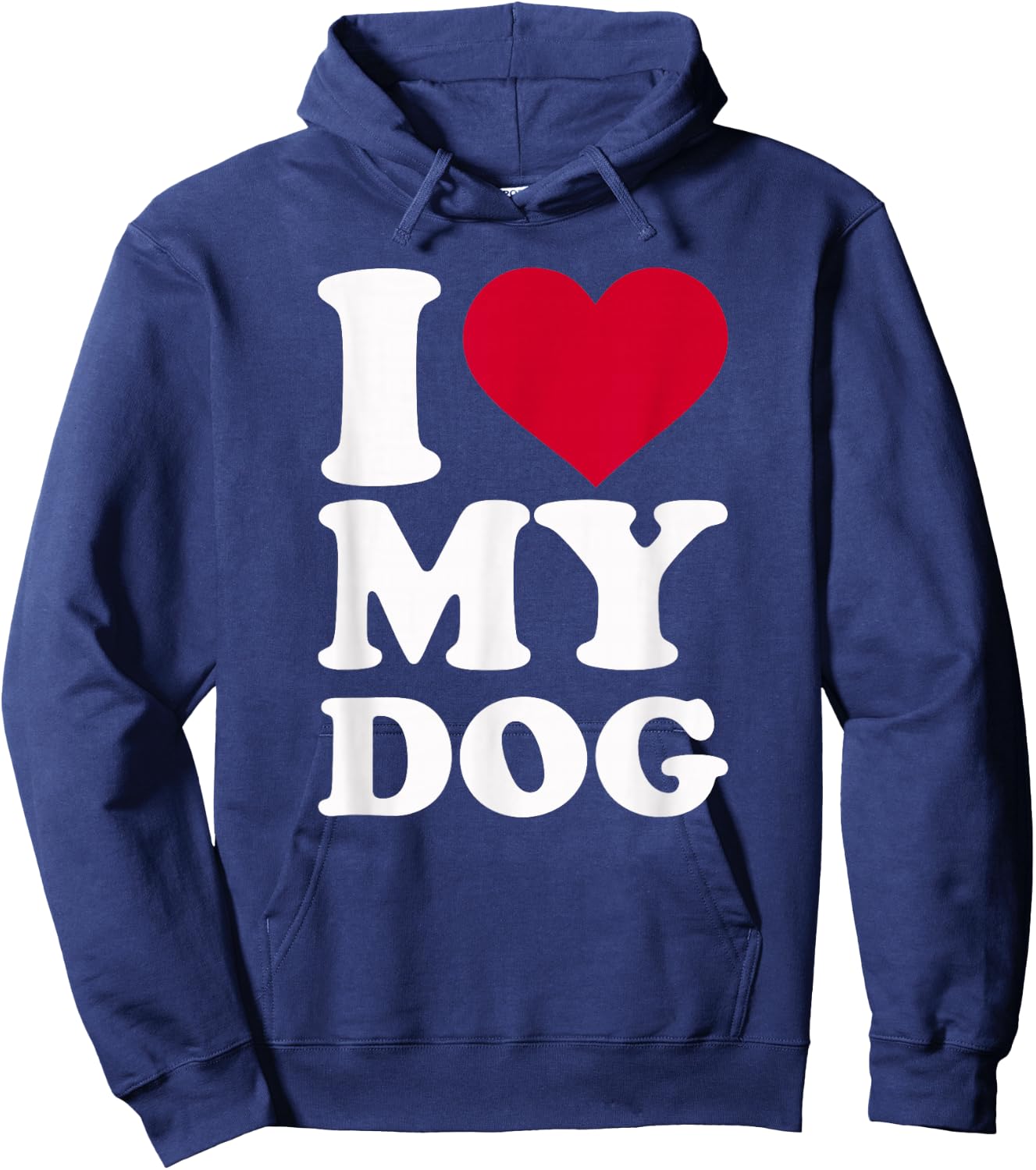 I Love My Dog Hoodie - Hoodie | Navy
