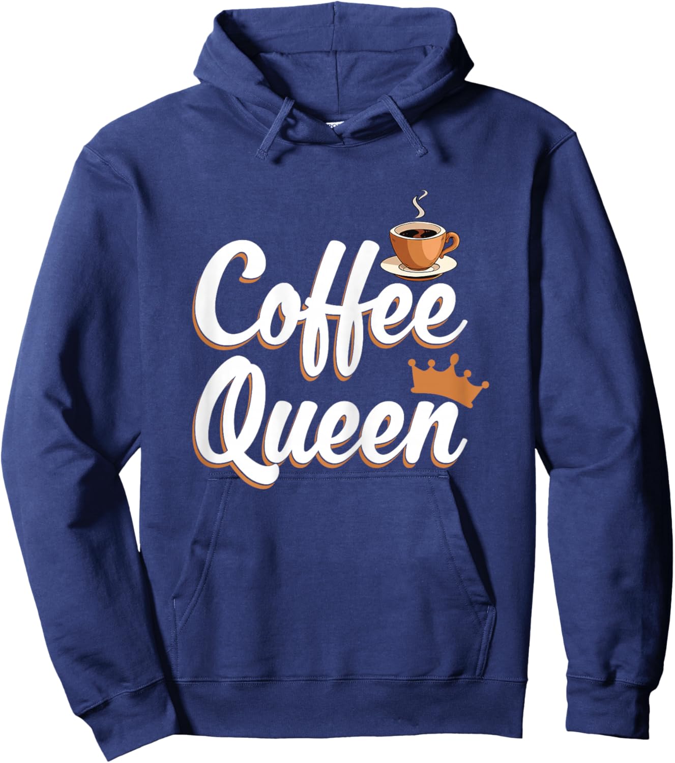 Coffee Queen Funny Coffee Caffeine Coffee Hoodie - Hoodie | Navy