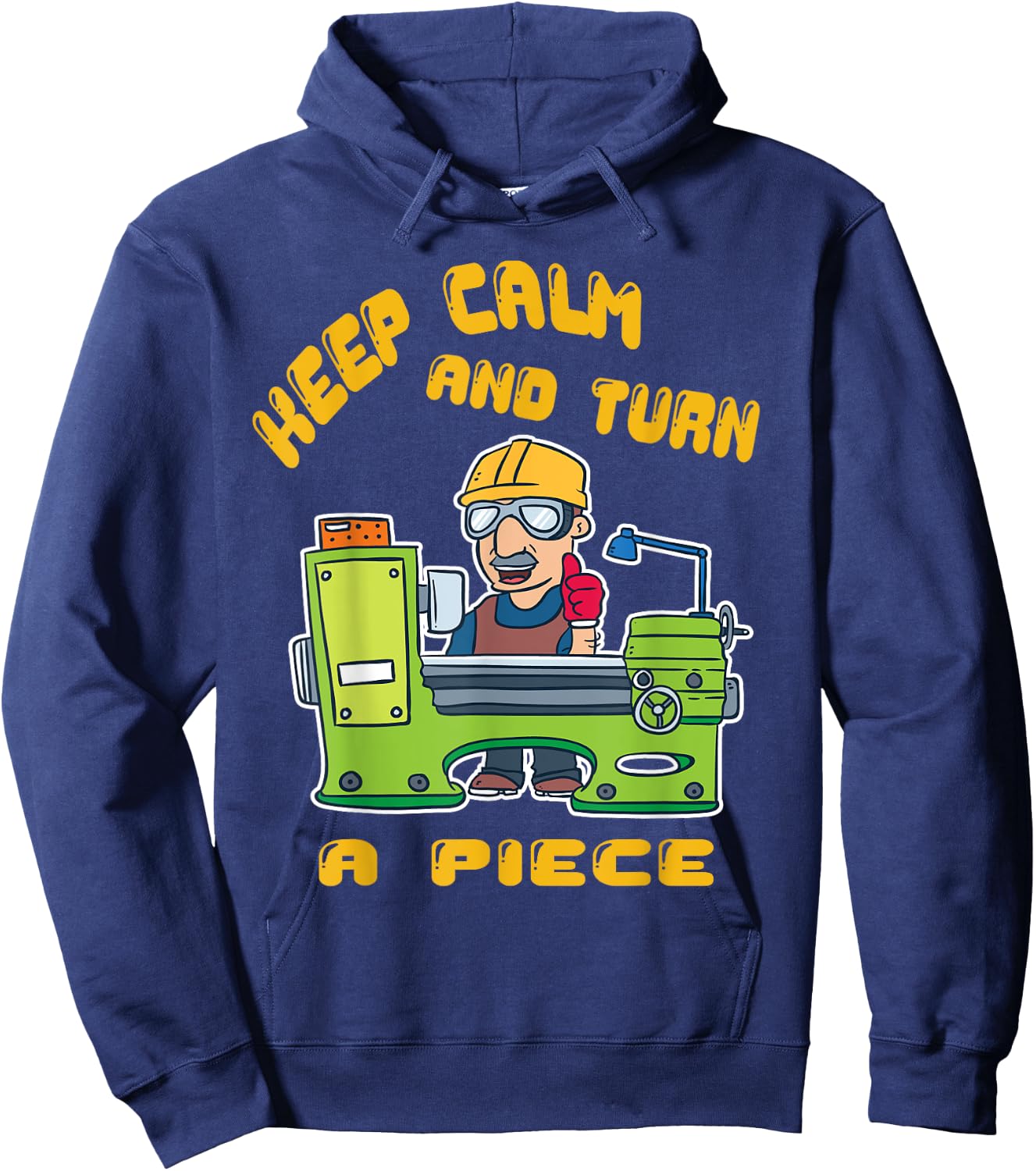Metal Lathe | Milling Machine Shirt Hoodie - Hoodie | Navy