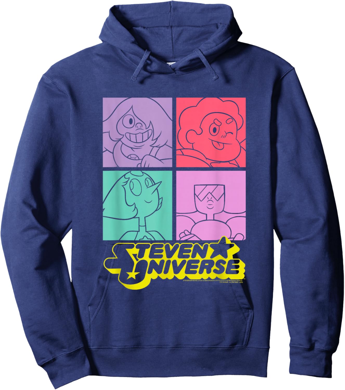 Steven Universe Four Block Gem Photos Hoodie - Hoodie | Navy