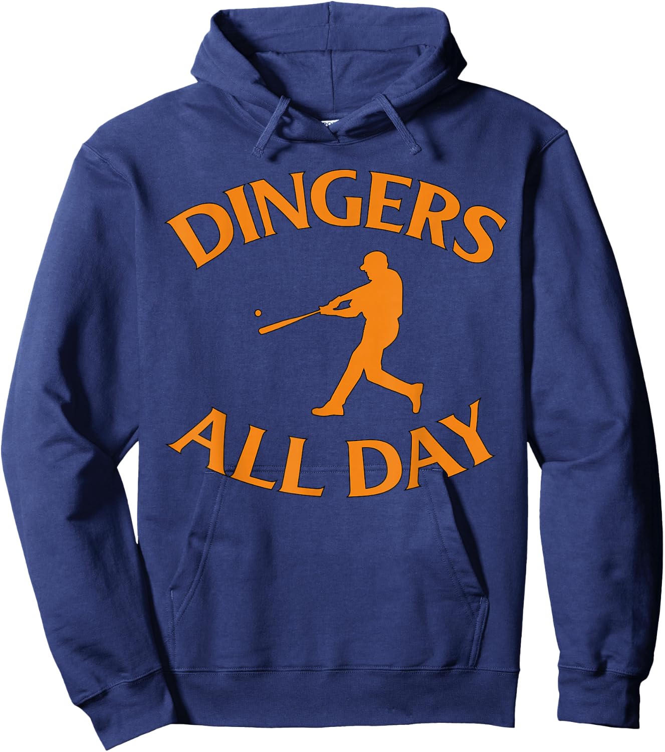 Dingers All Day - Baseball Fan Hoodie - Hoodie | Navy