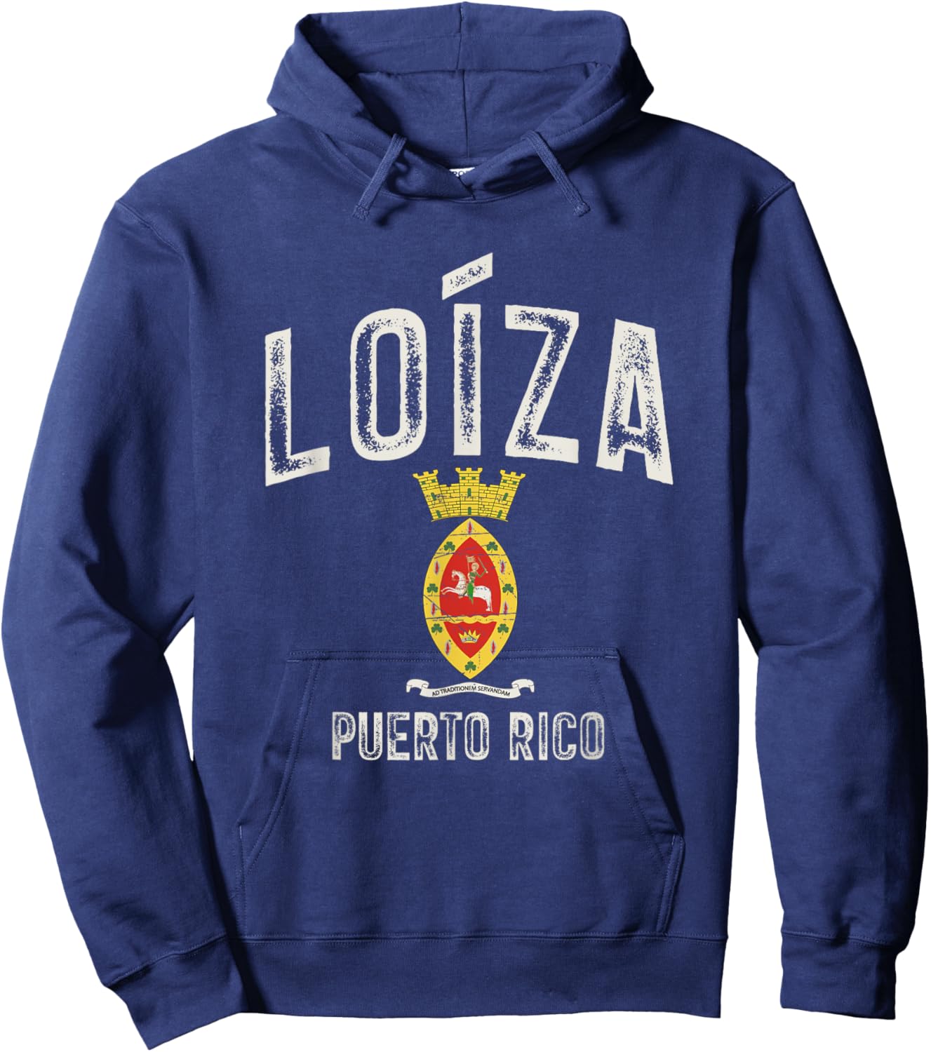 Loíza City in Puerto Rico, Loíza Armorial Hoodie - Hoodie | Navy