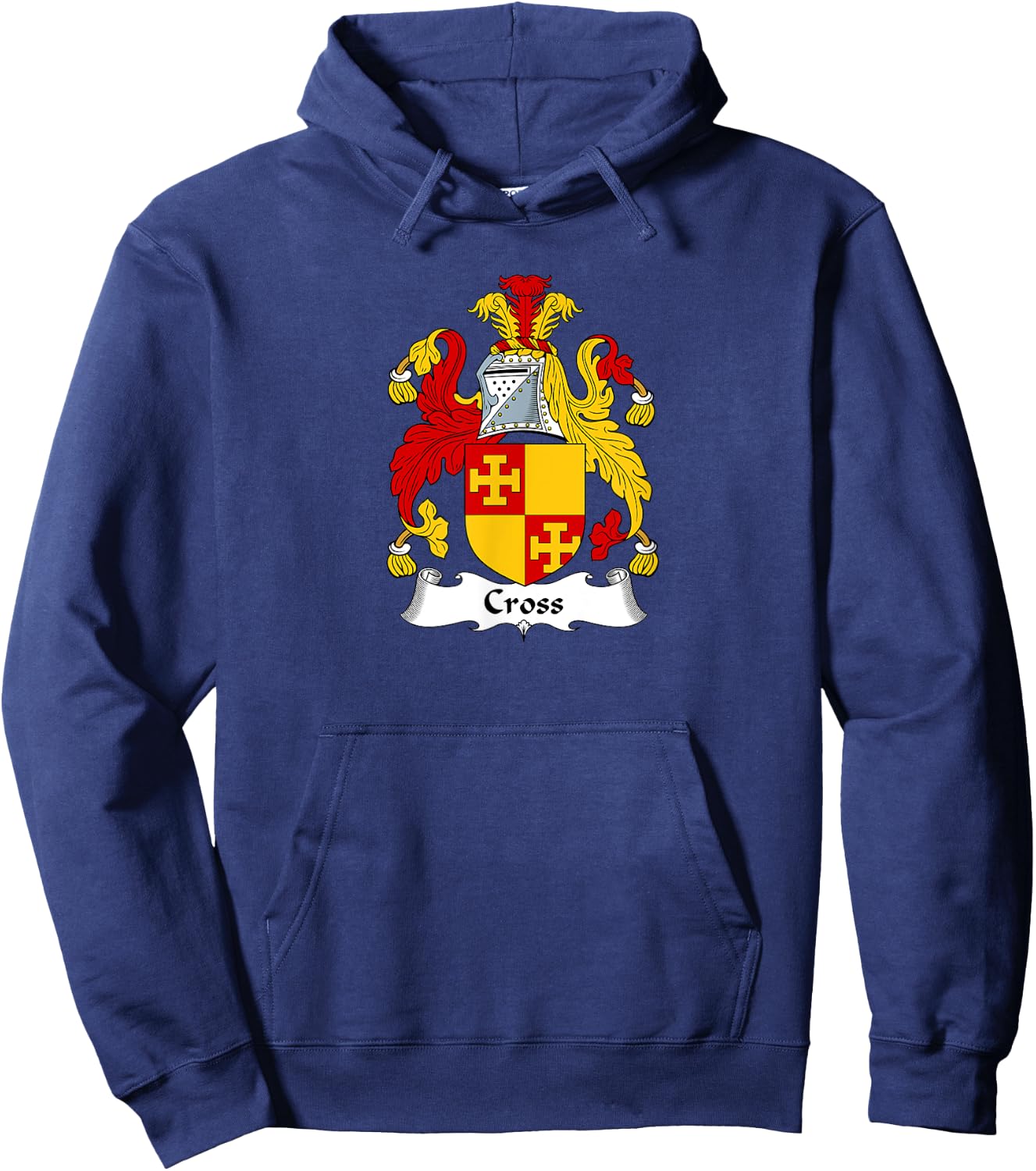 Cross Coat of Arms - Family Crest Shirt Hoodie - Hoodie | Navy
