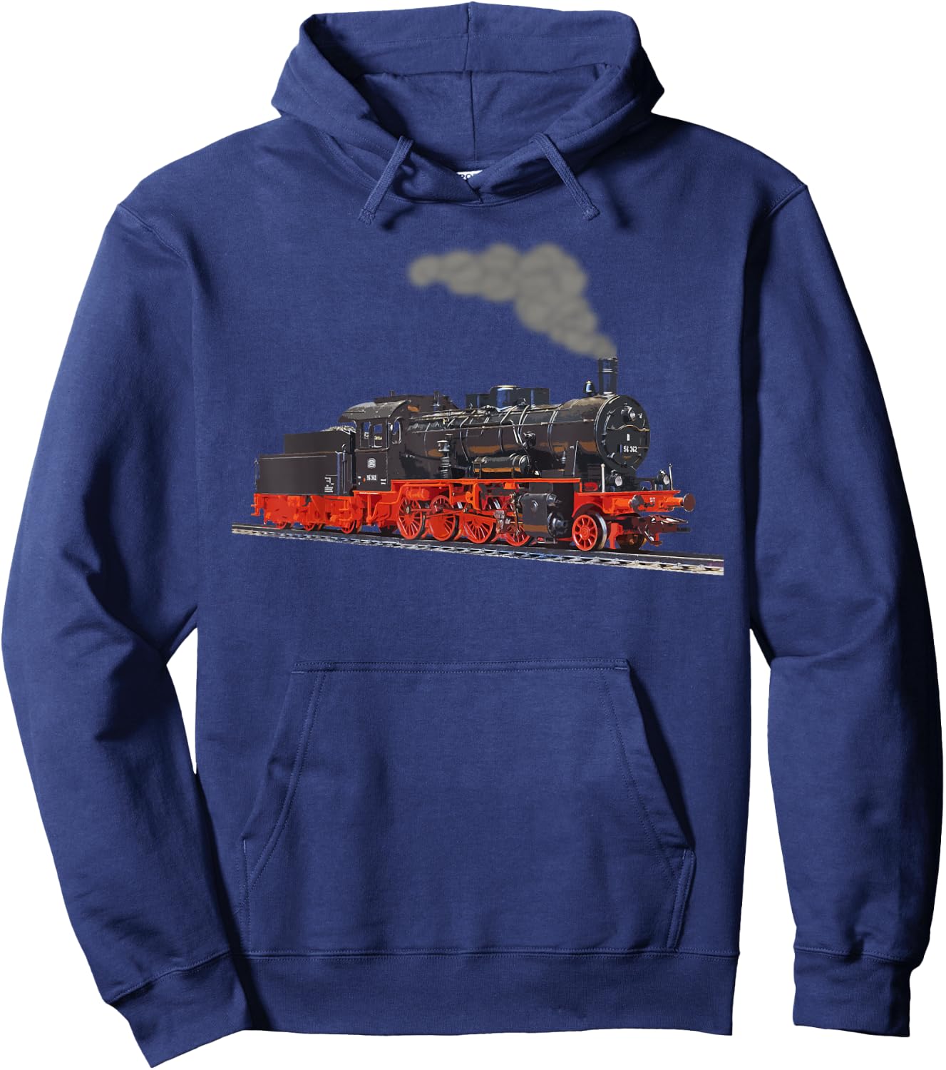 Real Steam Train I Locomotive Hoodie - Hoodie | Navy
