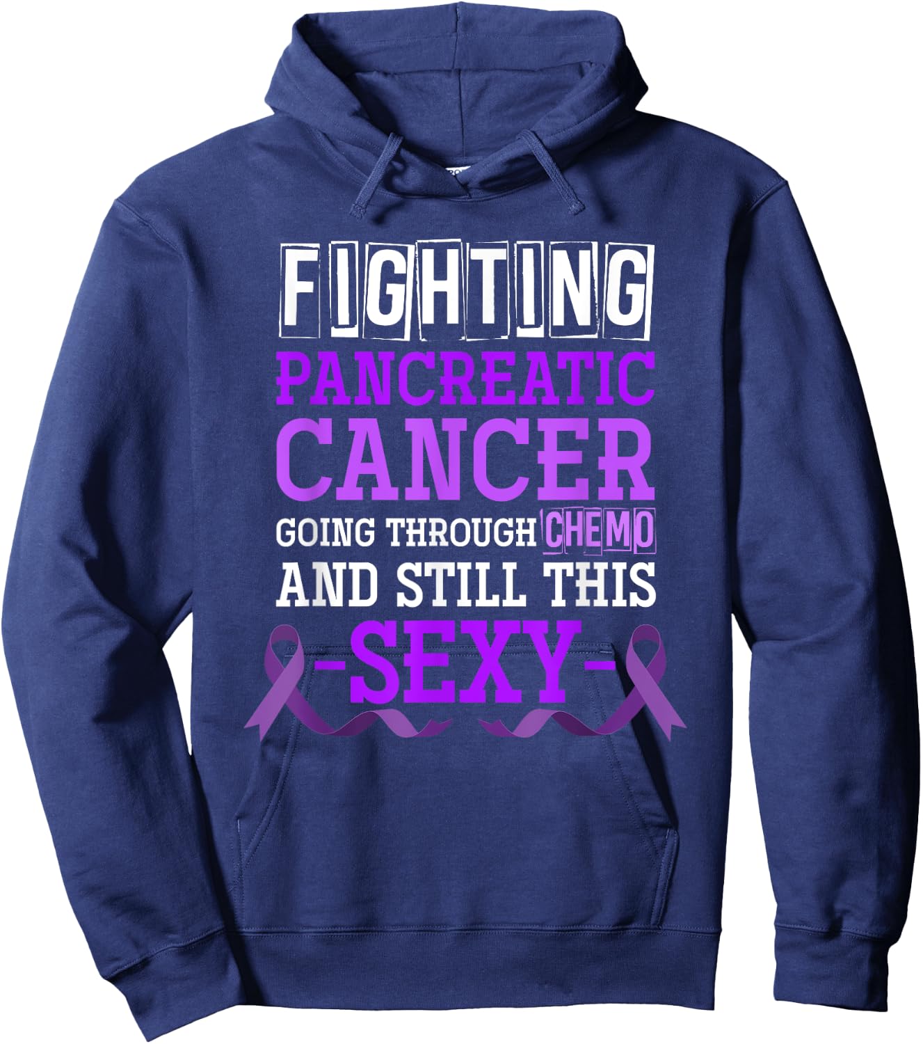 Fighting Pancreatic Cancer Hoodie - Hoodie | Navy