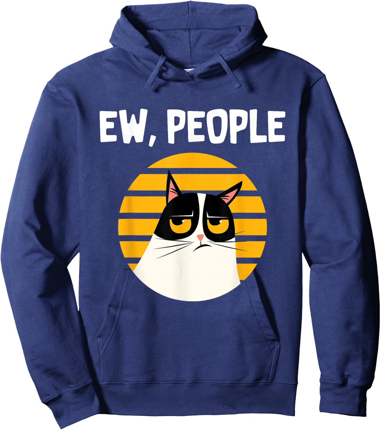 Ew, People - Funny Cat Lover Gift Hoodie - Hoodie | Navy