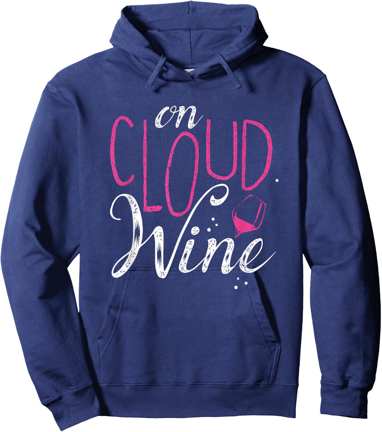 On Cloud Wine--Wine Apparel Hoodie - Hoodie | Navy