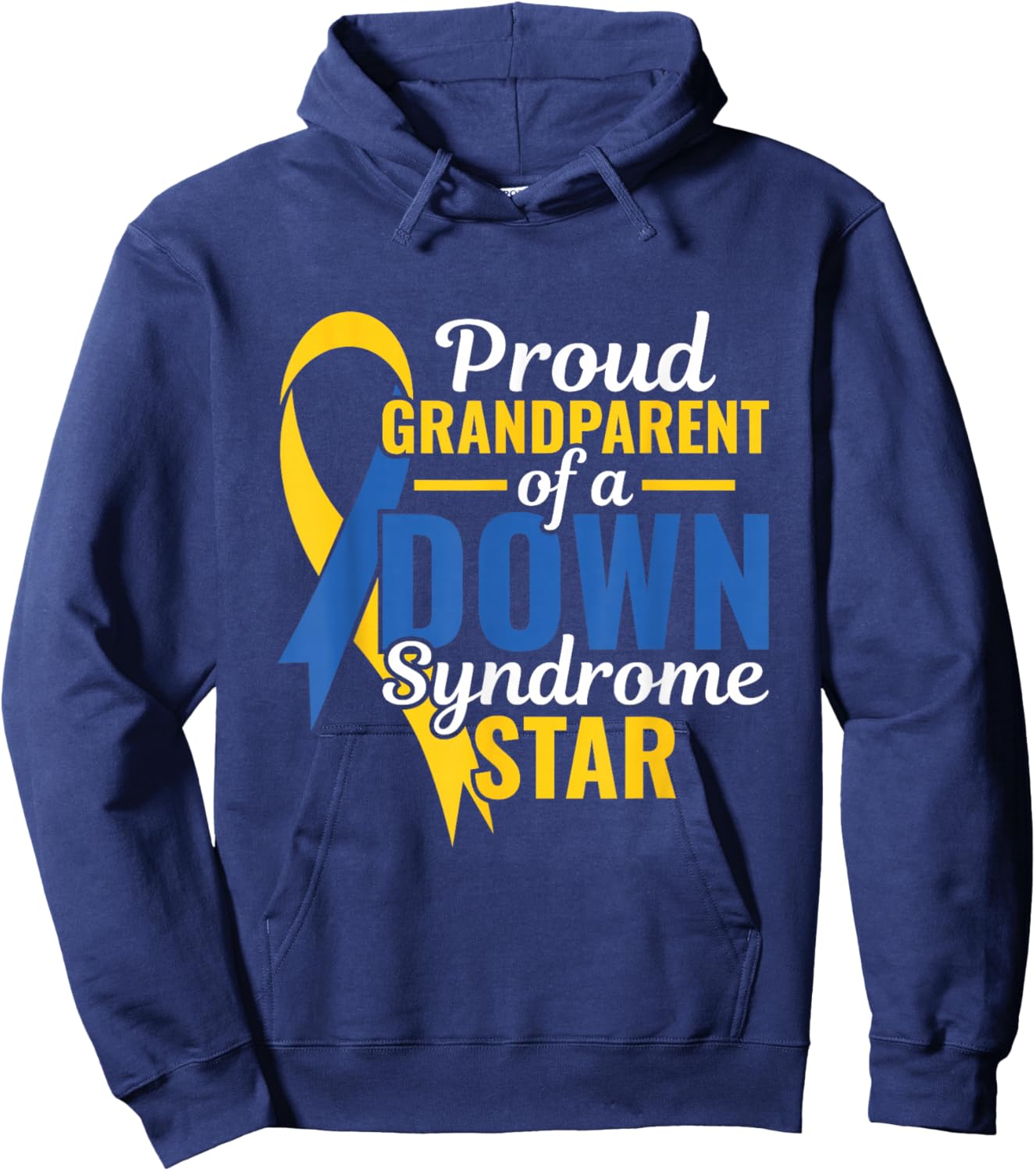 Proud Grandparent - Down Syndrome Awareness Day Hoodie - Hoodie | Navy