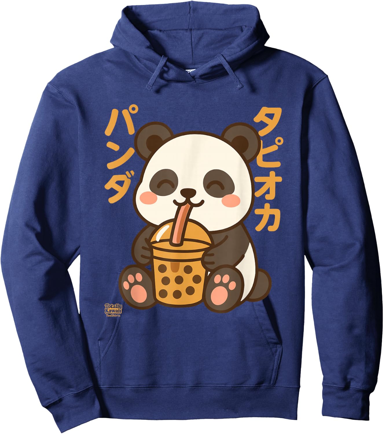 Bubble Tea Panda Boba Kawaii Tapioka Anime Cute Hoodie - Hoodie | Navy