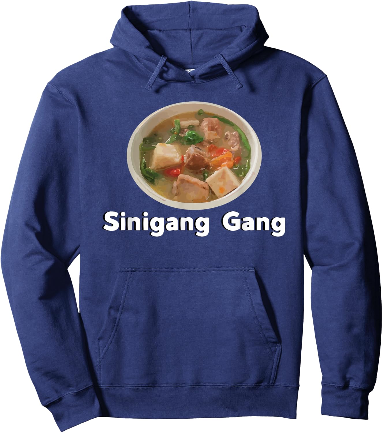 Sinigang Sour Filipino Soup Asian Food Tagalog Hoodie - Hoodie | Navy