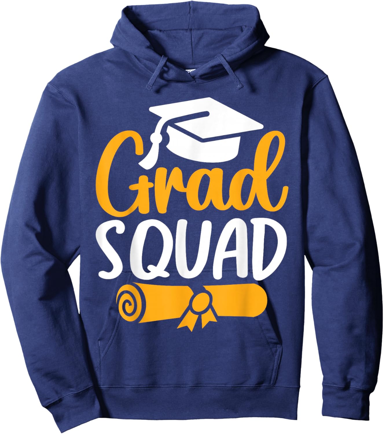 Grad Squad Class Of 2026 Graduation Hoodie - Hoodie | Navy