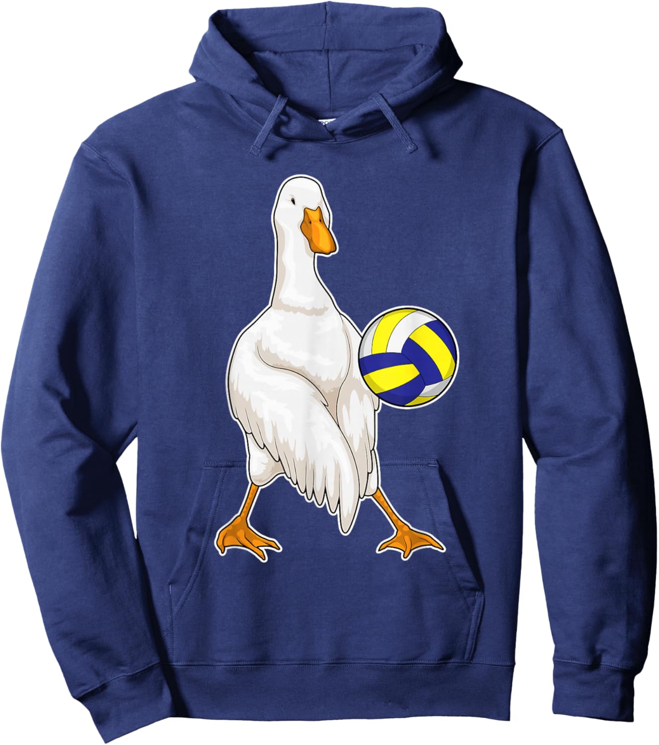 Duck Volleyball player Volleyball Sports Hoodie - Hoodie | Navy