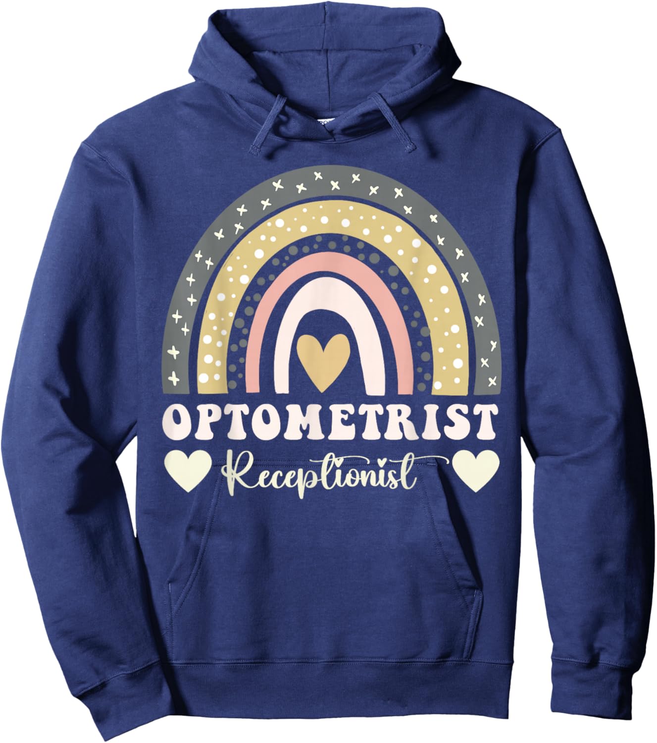 Optometrist Receptionist Hoodie - Hoodie | Navy