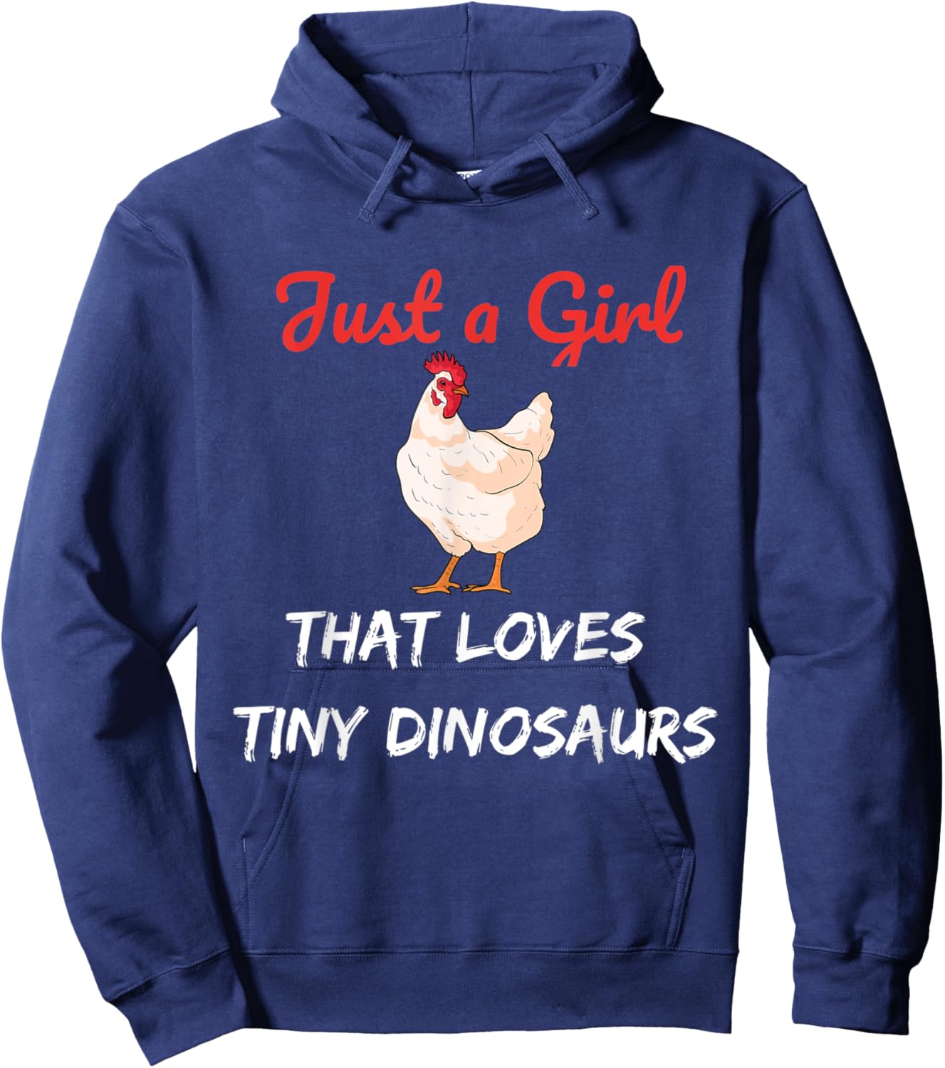 Just a Girl That Loves Tiny Dinosaurs Hoodie - Hoodie | Navy