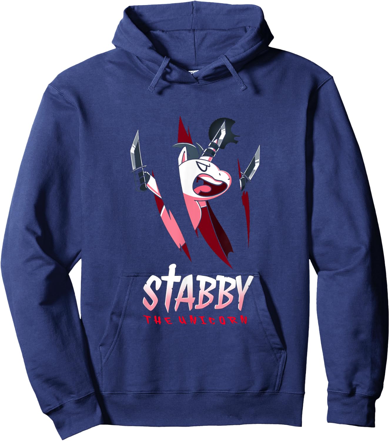 Stabby the Unicorn Hoodie - Hoodie | Navy