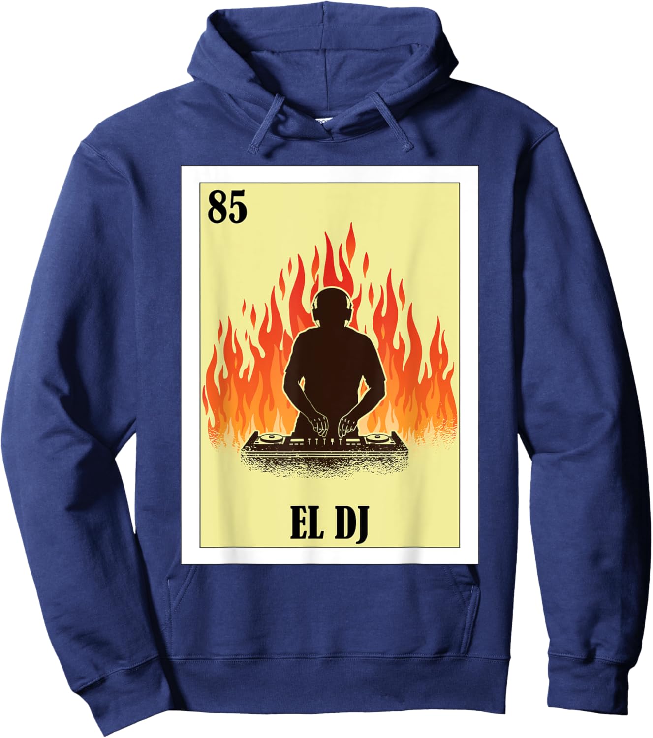 Funny Music Mexican Design - El DJ Hoodie - Hoodie | Navy