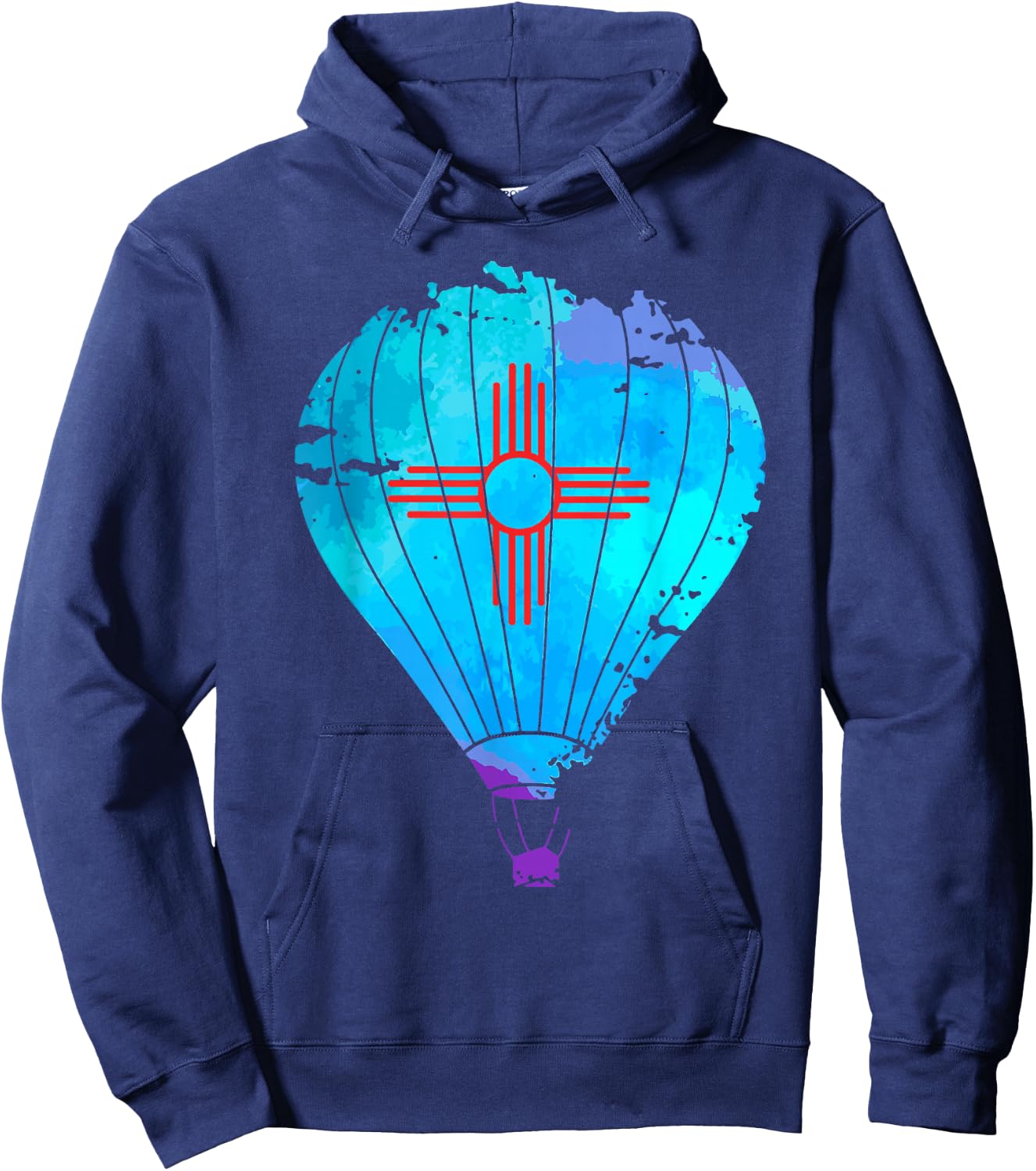 Hot Air Balloon Festival Zia New Mexico Hoodie - Hoodie | Navy