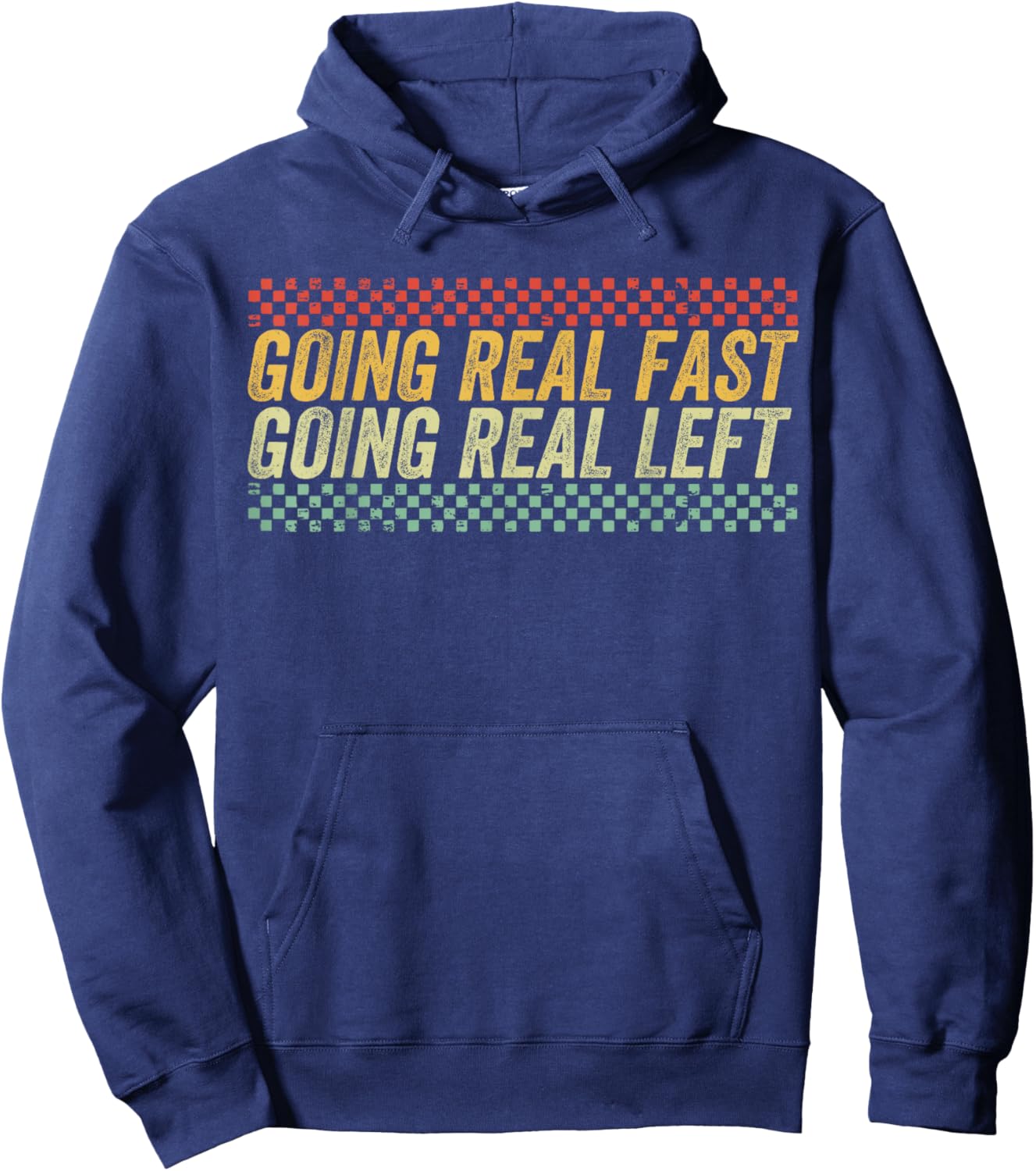 Funny Going Real Fast and Going Real Left Hoodie - Hoodie | Navy