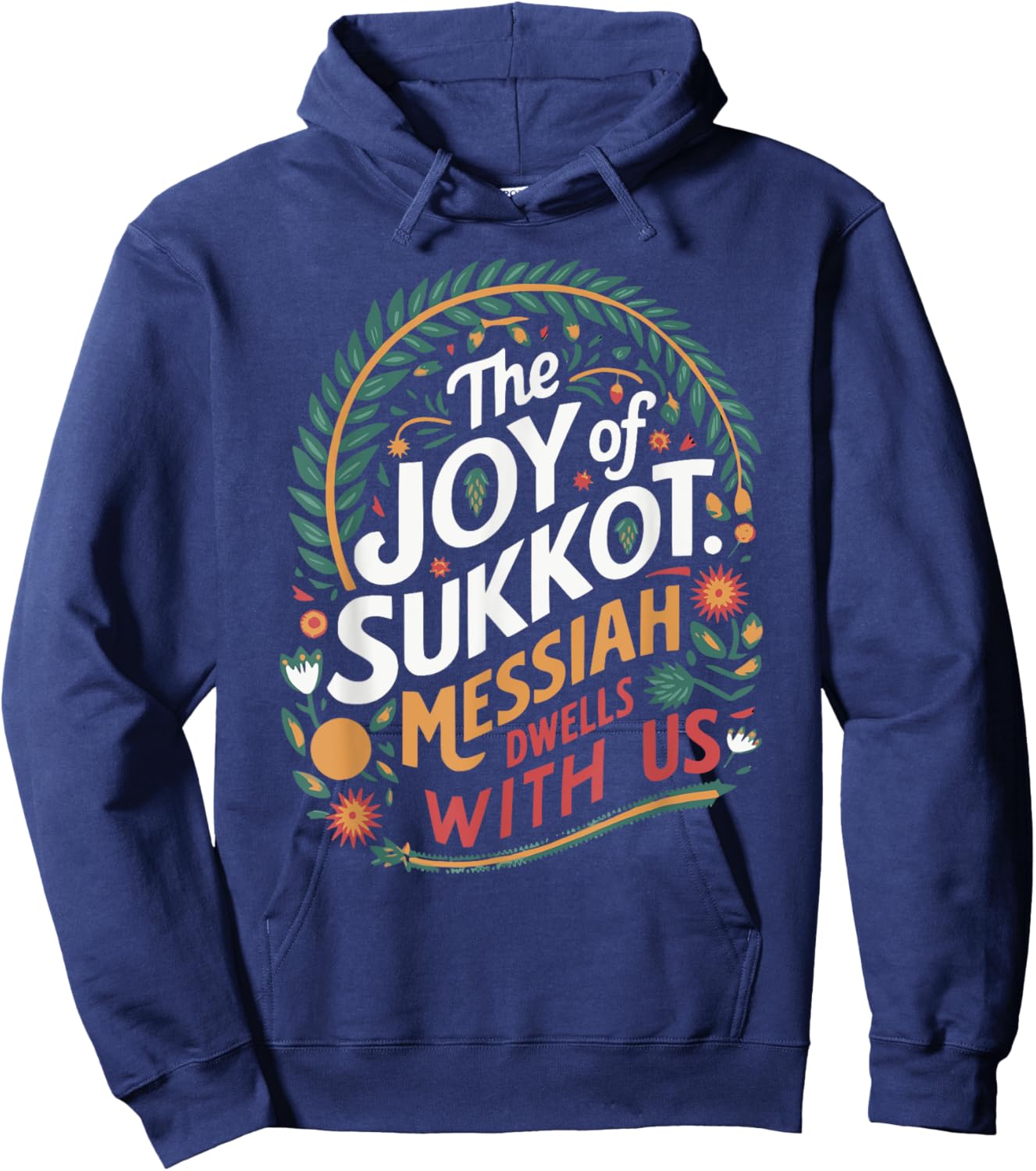 The Joy of Sukkot 3 Hoodie - Hoodie | Navy