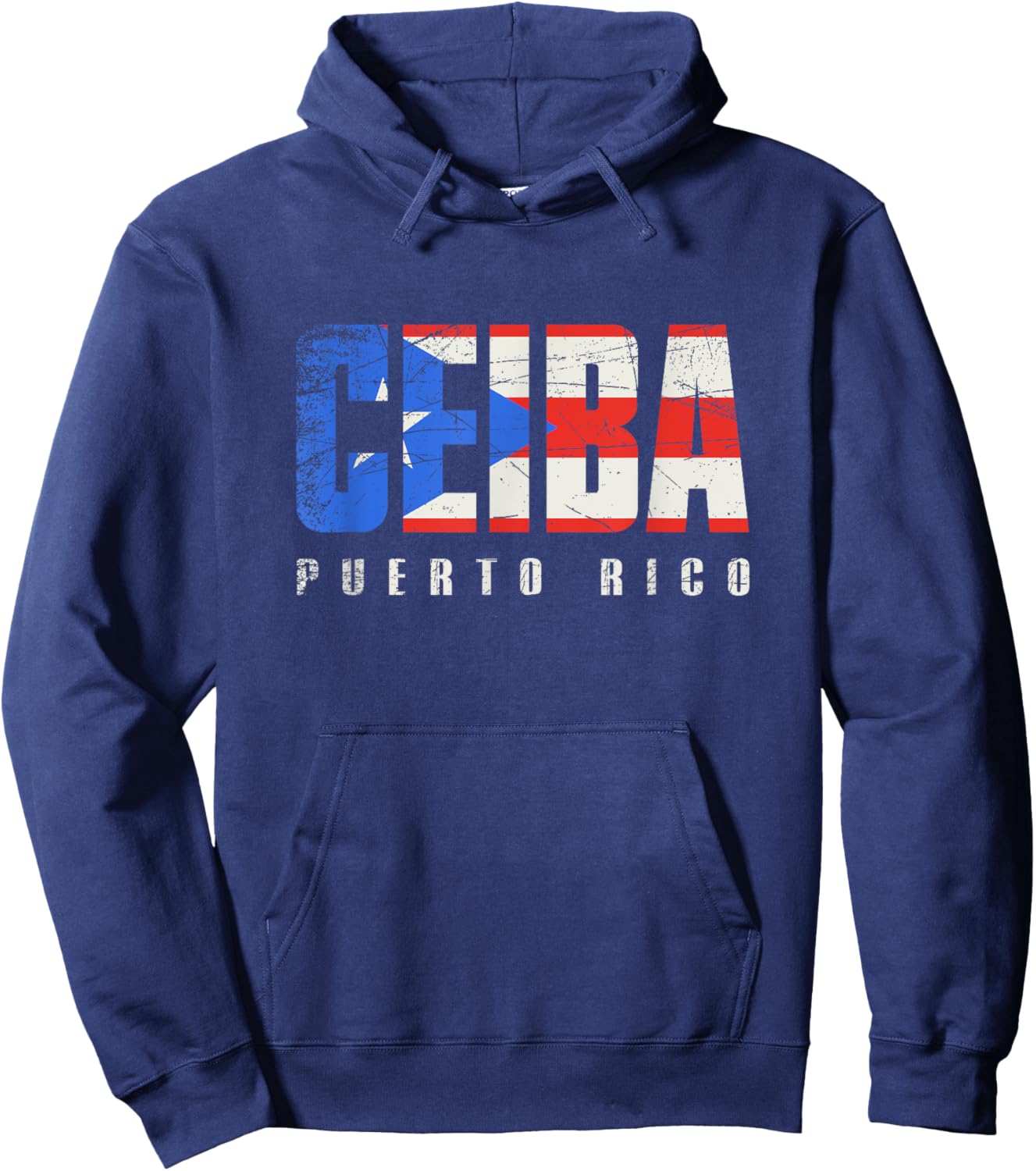 Puerto Rican flag Ceiba Puerto Rico Hoodie - Hoodie | Navy