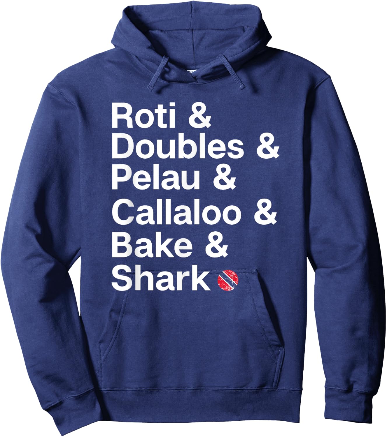 Trinidad National Food! Trini Pride Hoodie - Hoodie | Navy