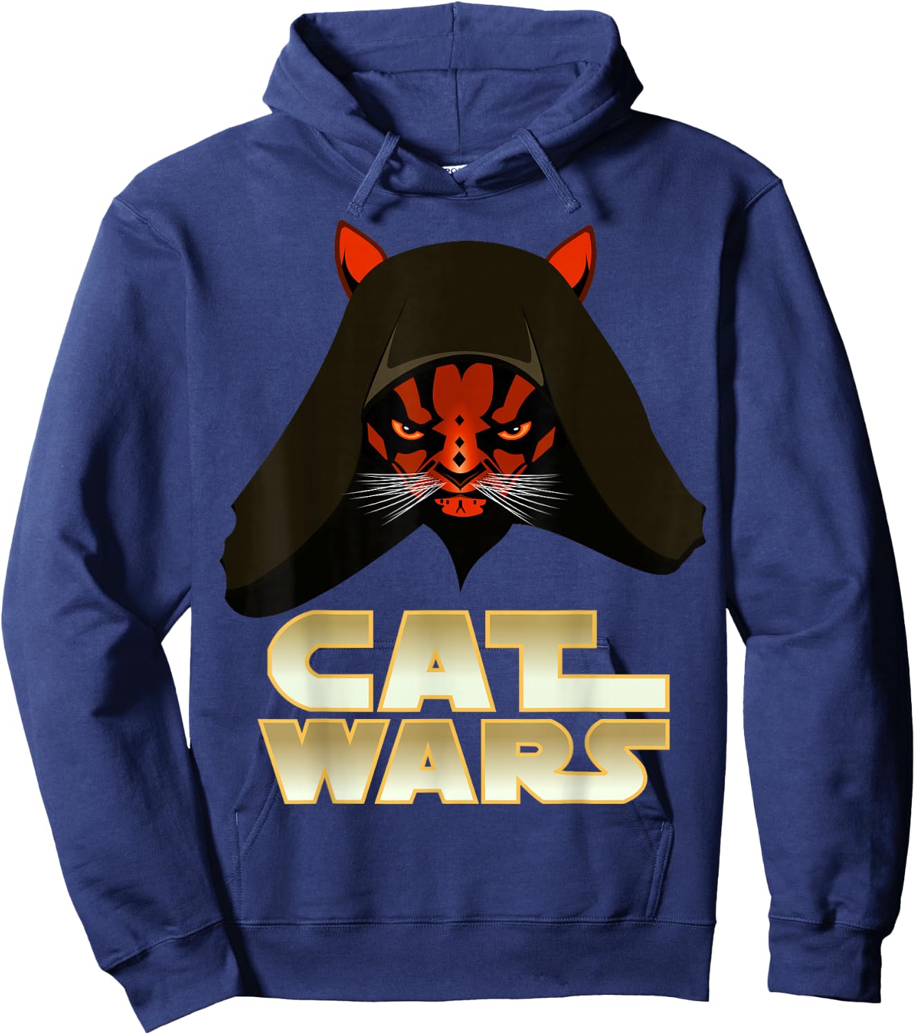 Cat Wars - Funny Cat Hoodie - Hoodie | Navy