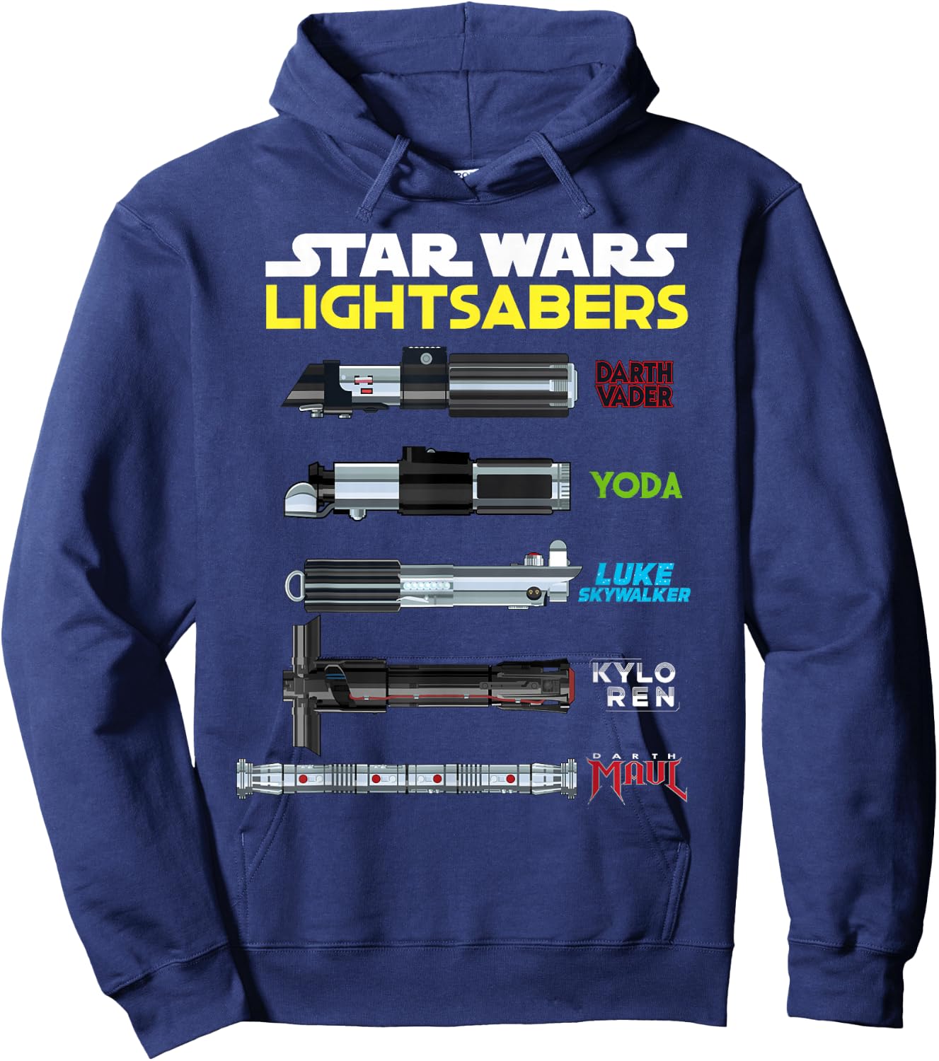 Star Wars Character Lightsabers Hoodie - Hoodie | Navy