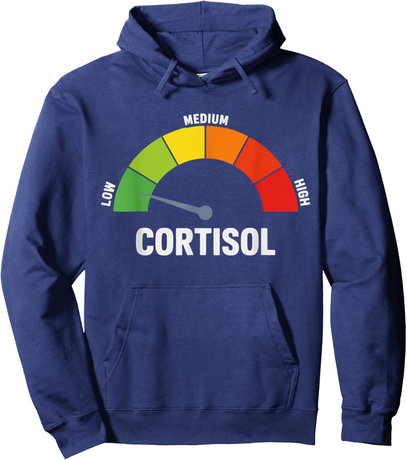Niedriger Cortisolspiegel Meme Hoodie - Hoodie | Navy