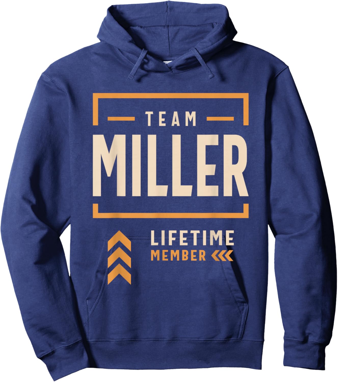 Team Miller Lifetime Member Funny Name Miller Hoodie - Hoodie | Navy