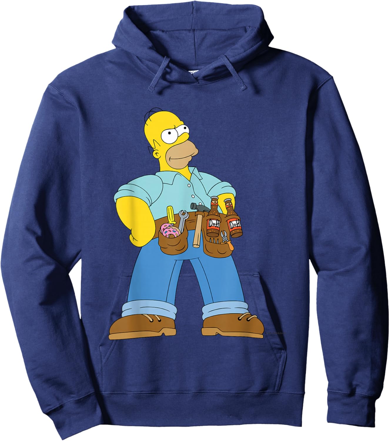 The Simpsons Duff & Donuts Handyman Homer Hoodie - Hoodie | Navy