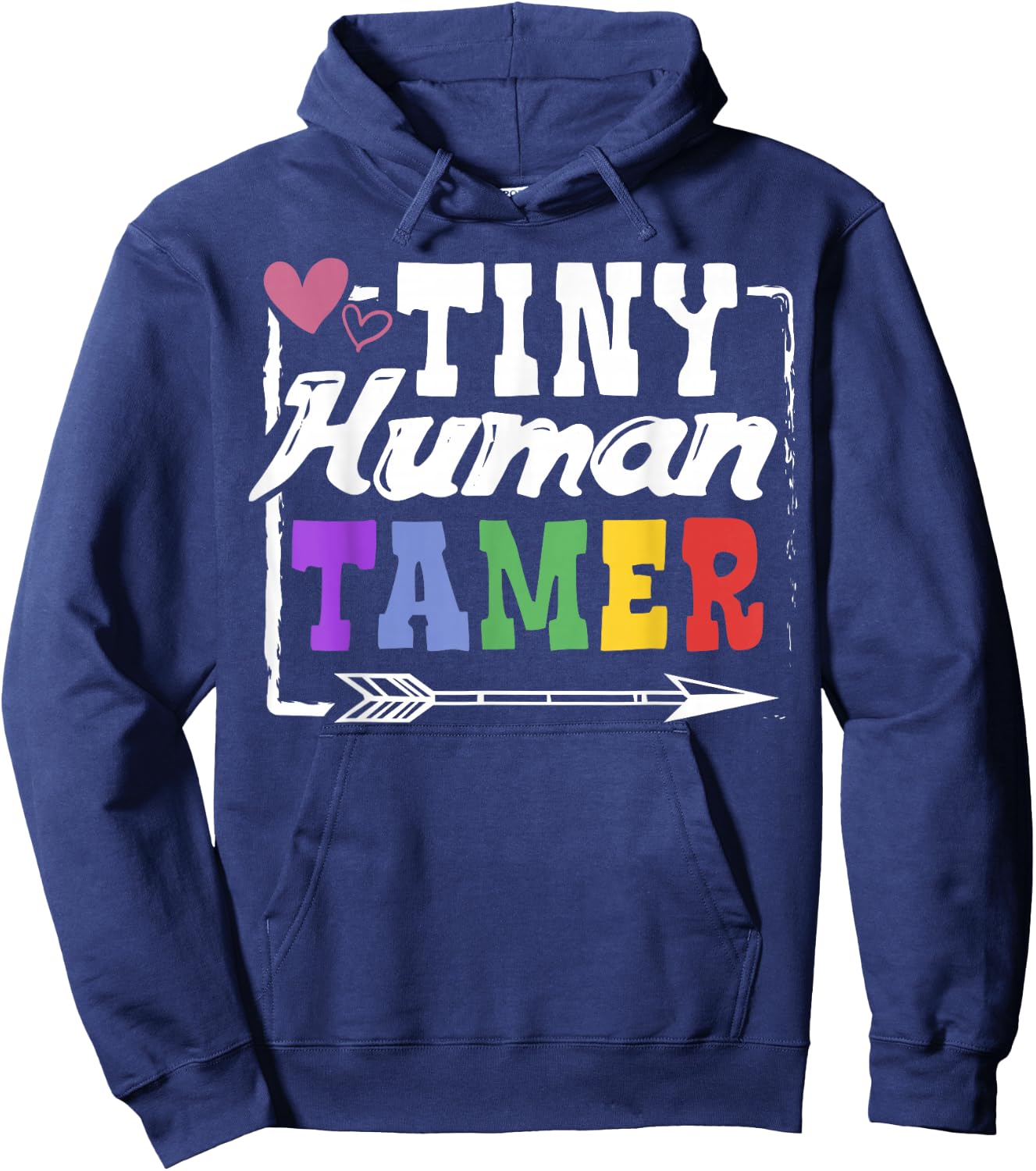 Gift 4 Teachers or Parents | Tiny Human Tamer Hoodie - Hoodie | Navy