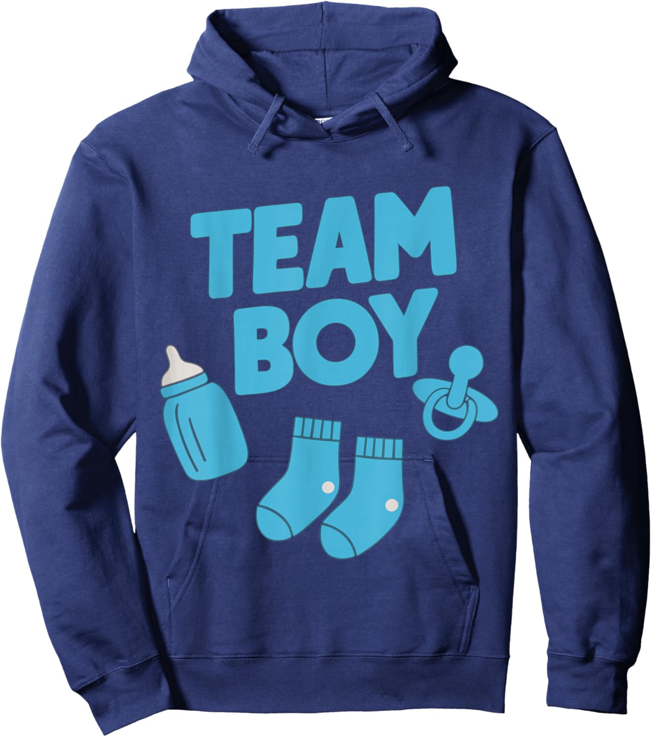 Gender Reveal Party Team Boy Hoodie - Hoodie | Navy